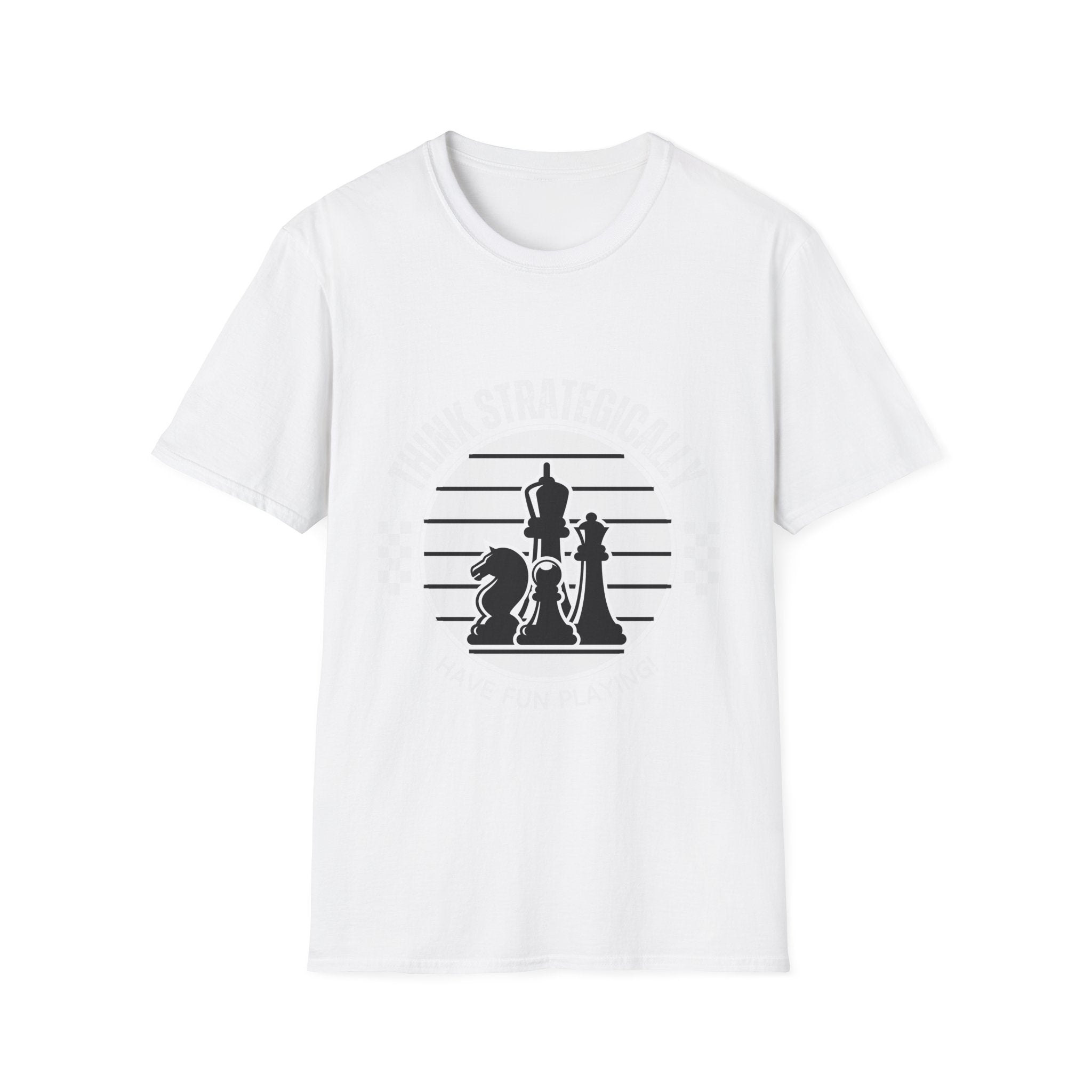 Chess Strategy Unisex Softstyle T-Shirt - Checkmate & Chill 