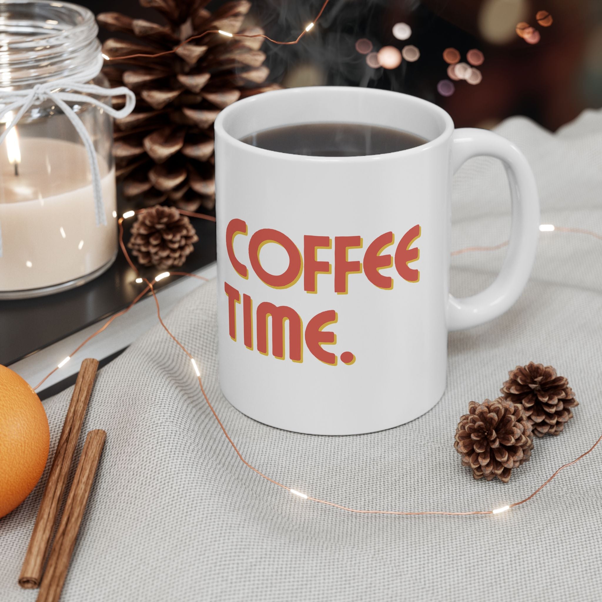 Cozy Times Ceramic Mug - Perfect for Coffee Lovers - Checkmate & Chill 