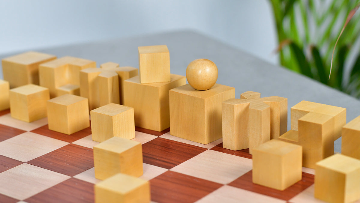 Josef Hartwig Bauhaus Chess Pieces (1924 Design) – 1.9” King
