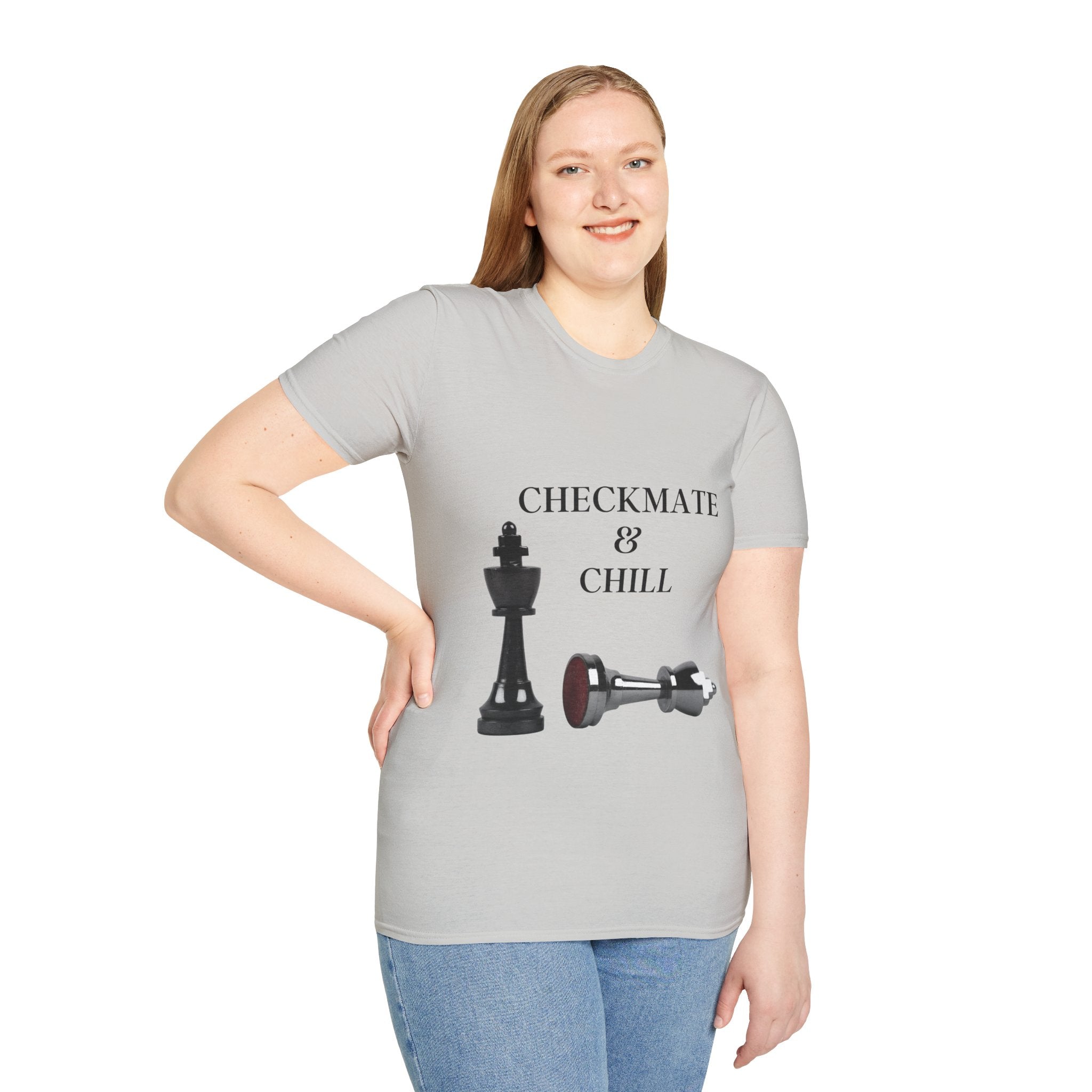 Checkmate & Chill Unisex Softstyle T-Shirt, Chess Gift - Checkmate & Chill 