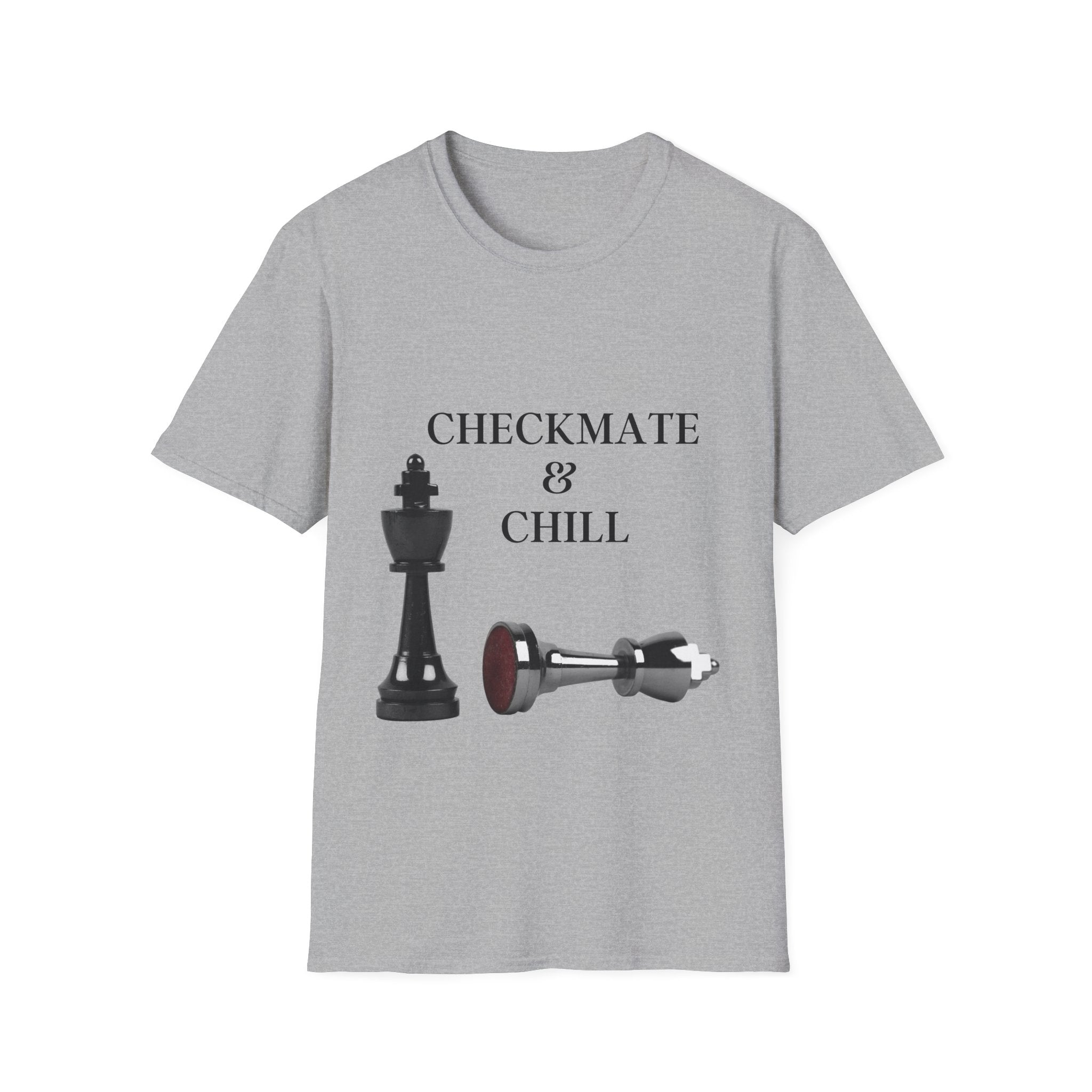 Checkmate & Chill Unisex Softstyle T-Shirt, Chess Gift - Checkmate & Chill 