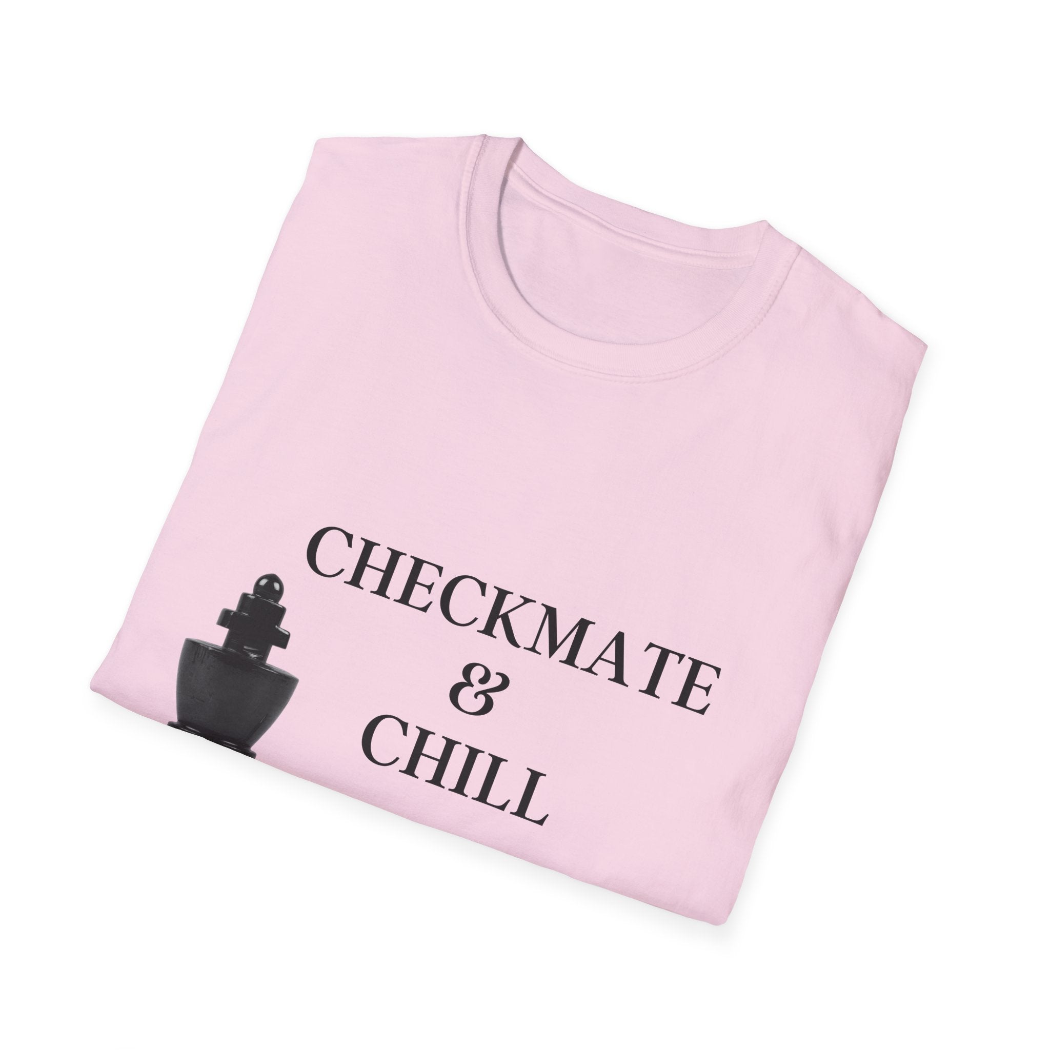 Checkmate & Chill Unisex Softstyle T-Shirt, Chess Gift