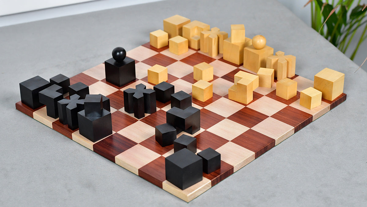 Josef Hartwig Bauhaus Chess Pieces (1924 Design) – 1.9” King