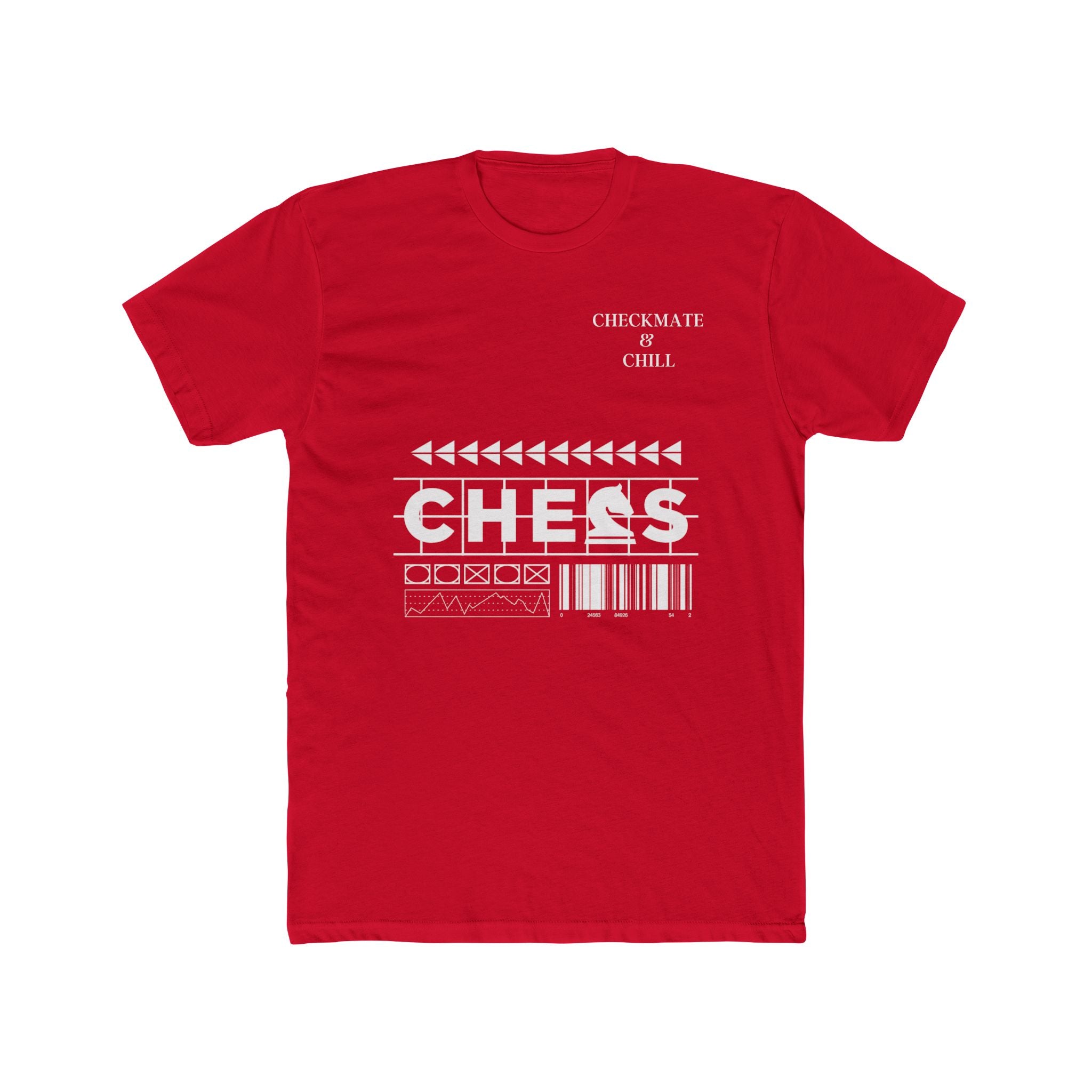 Chess Themed Unisex Cotton Crew Tee - Checkmate & Chill 