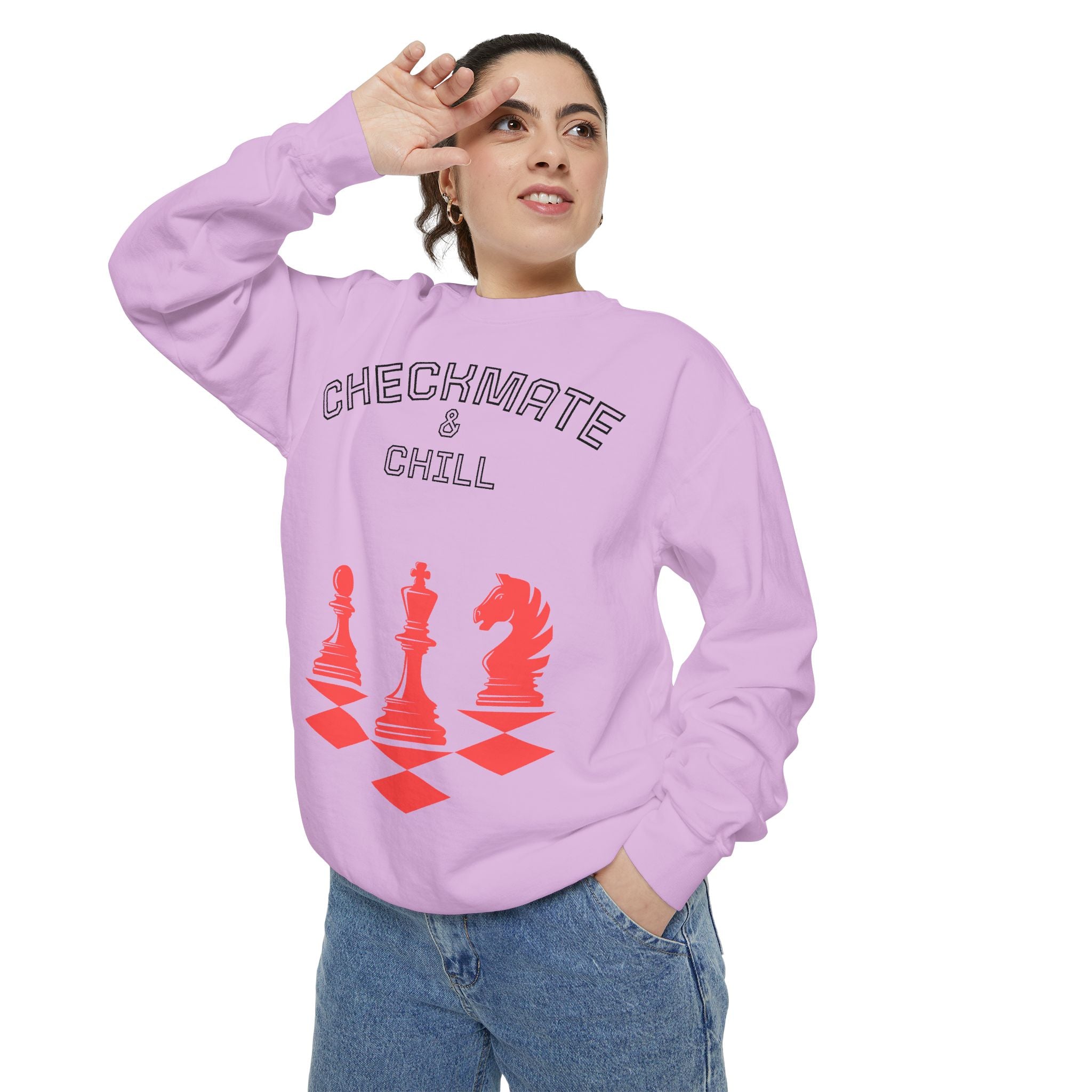 Chess-Themed Sweatshirt for Gamers and Puzzle Lovers