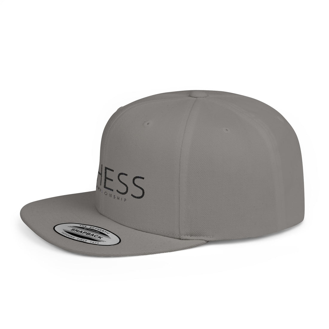 Flat Bill Snapback Hat - Stylish Casual Cap for Everyday Wear - Checkmate & Chill 