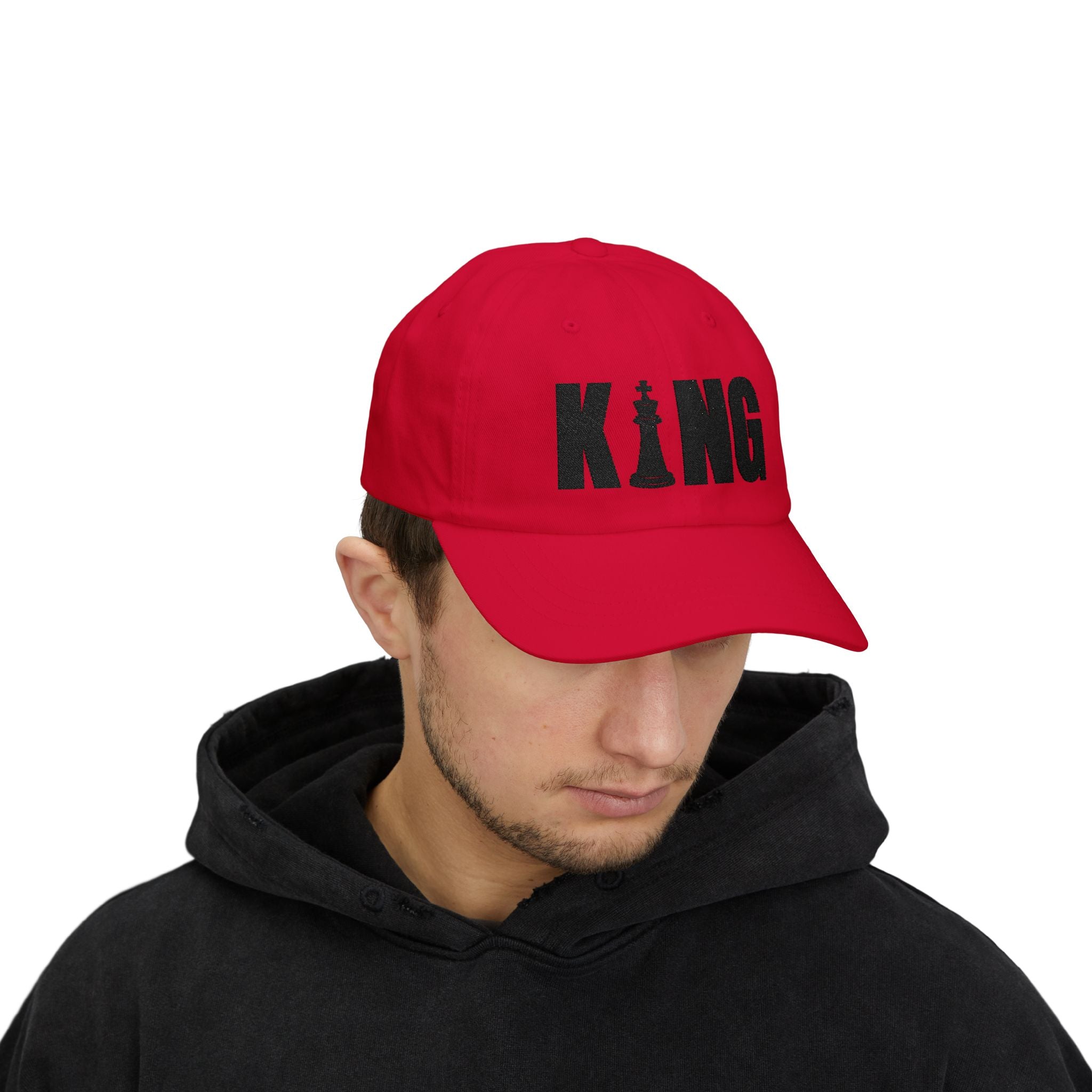 KING Embroidered Dad Cap - Checkmate & Chill 