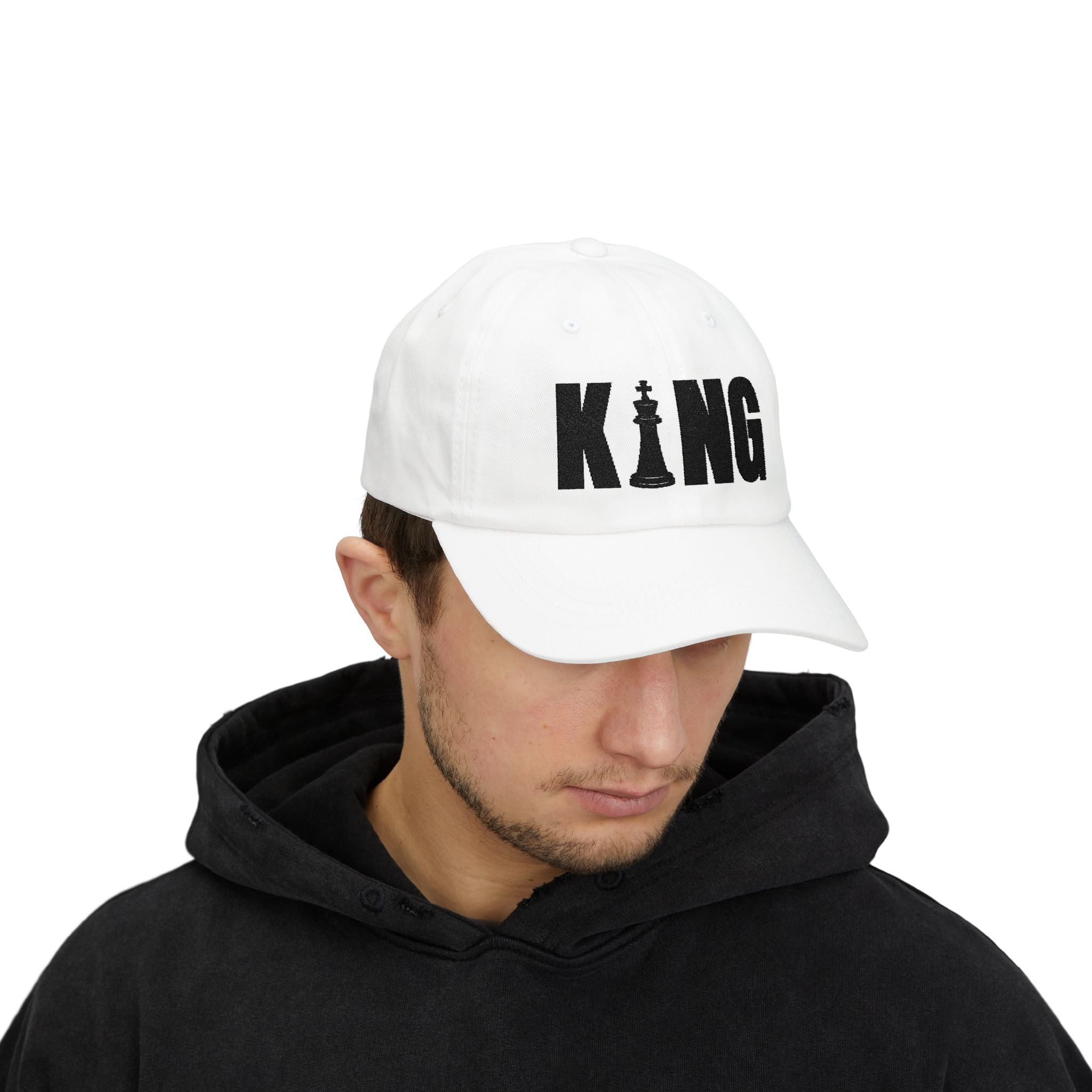 KING Embroidered Dad Cap - Checkmate & Chill 