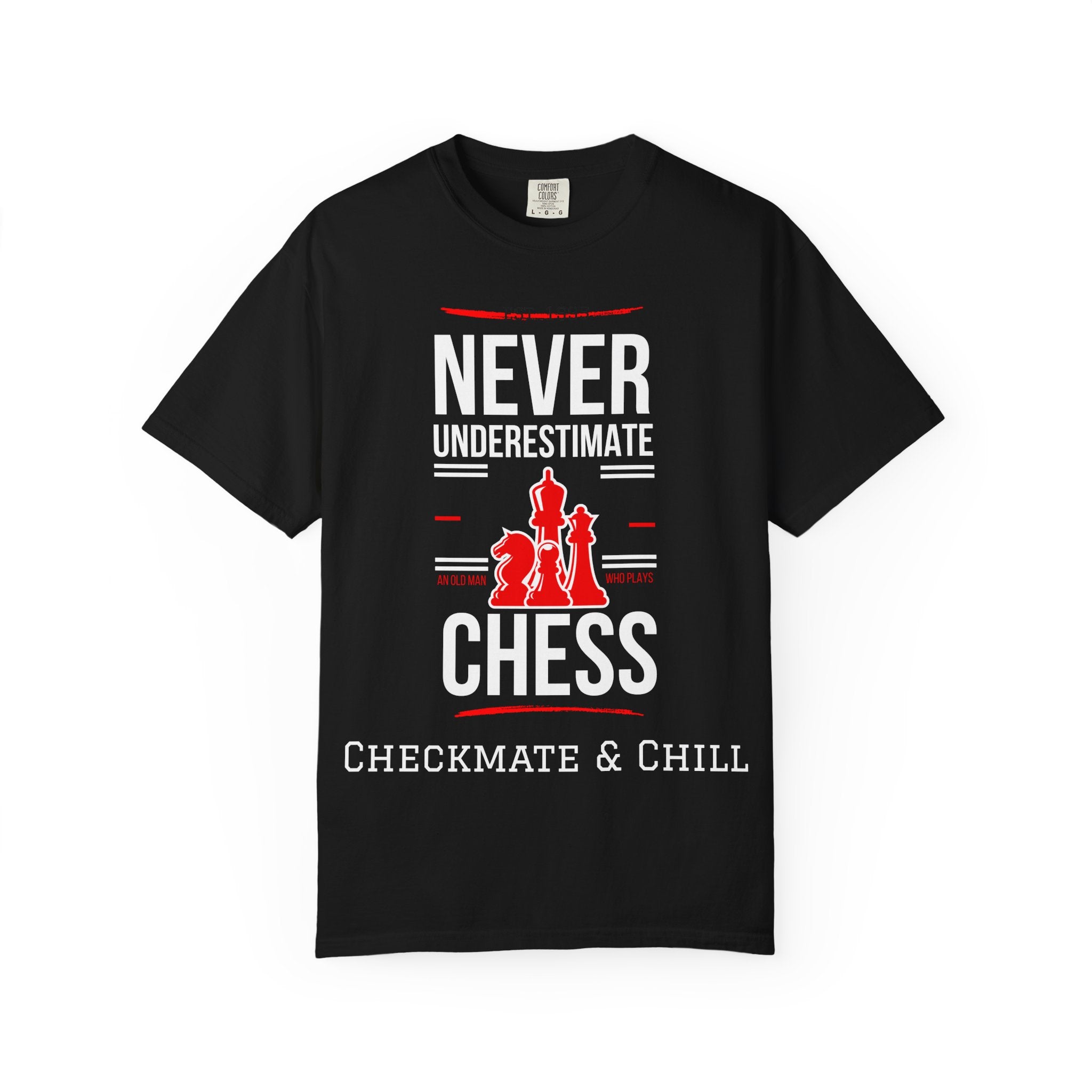 Garment-Dyed T-shirt for Fashionable Comfort and Style - Checkmate & Chill 