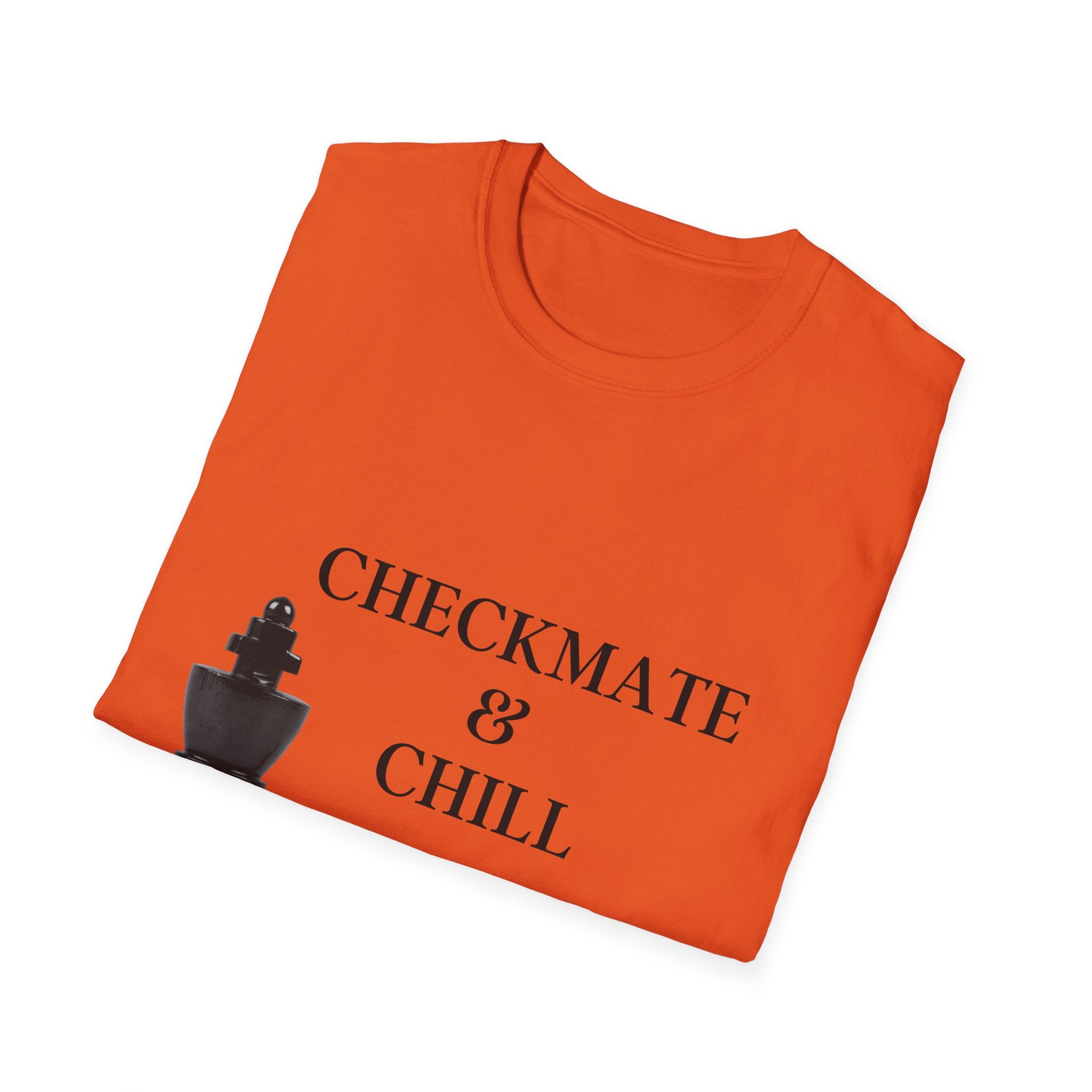 Checkmate & Chill Unisex Softstyle T-Shirt, Chess Gift
