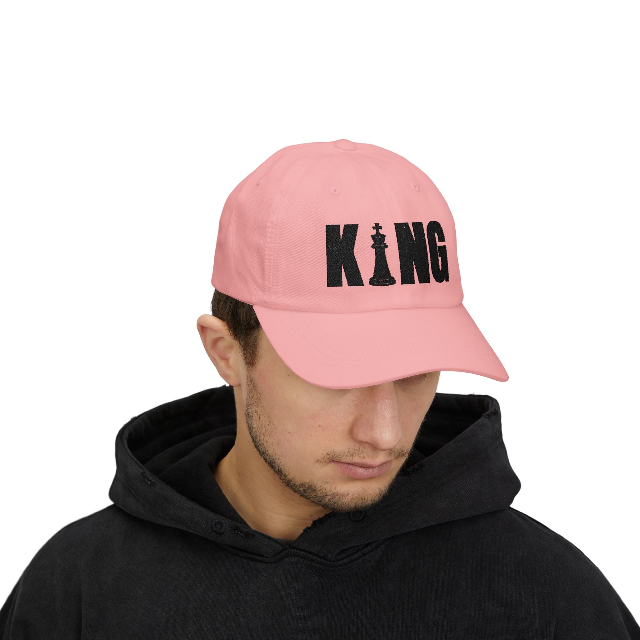 KING Embroidered Dad Cap - Checkmate & Chill 