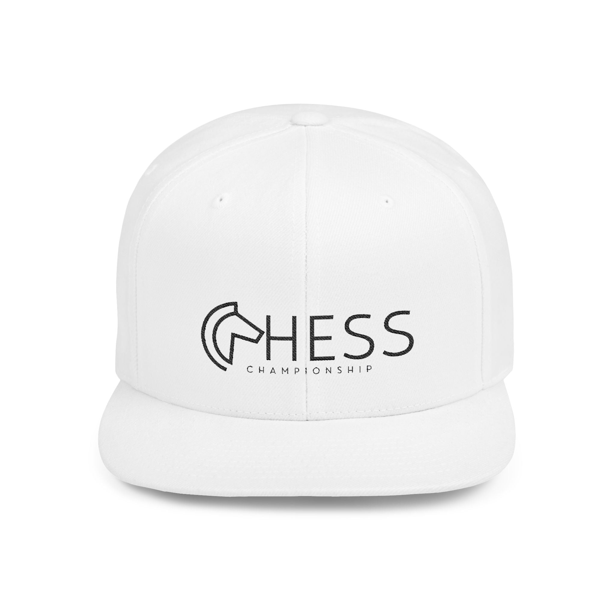 Flat Bill Snapback Hat - Stylish Casual Cap for Everyday Wear - Checkmate & Chill 