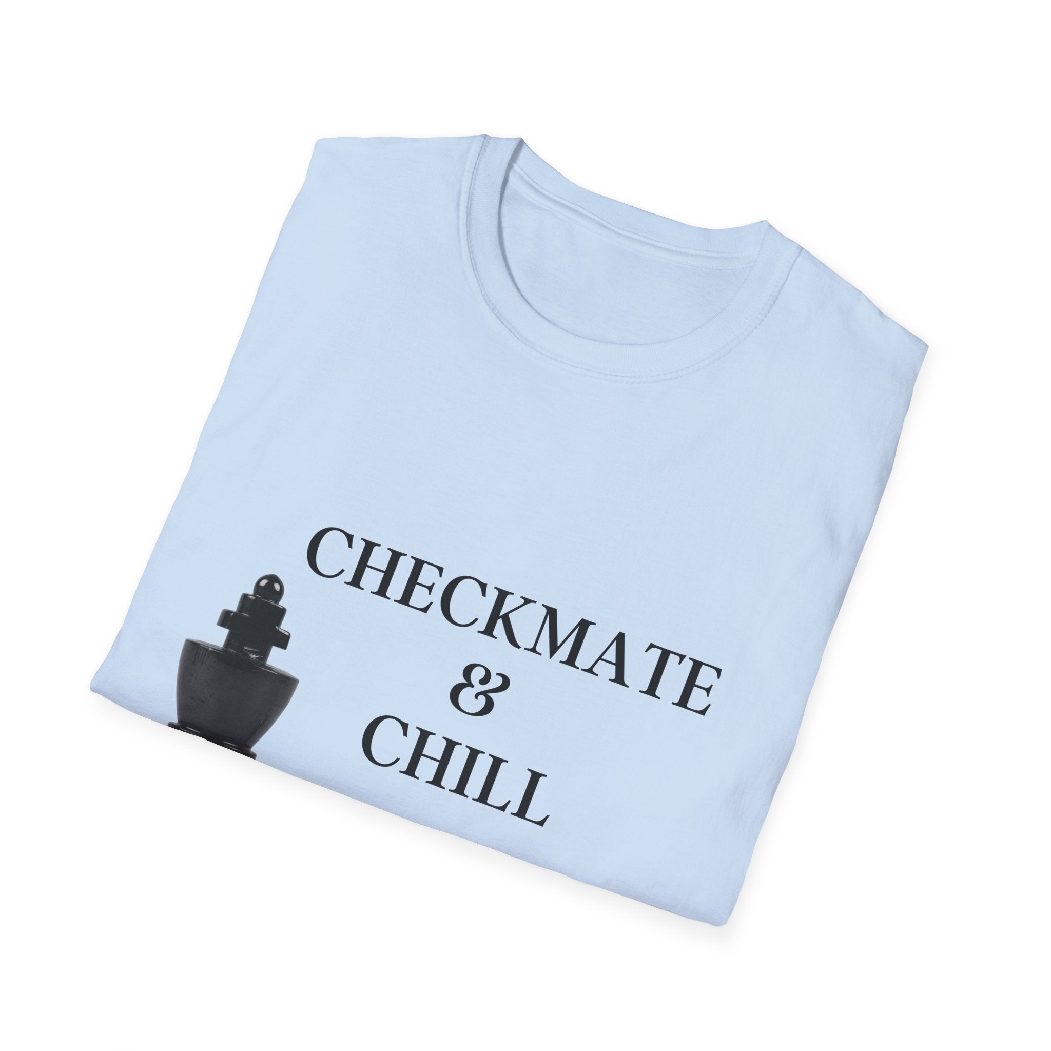 Checkmate & Chill Unisex Softstyle T-Shirt, Chess Gift