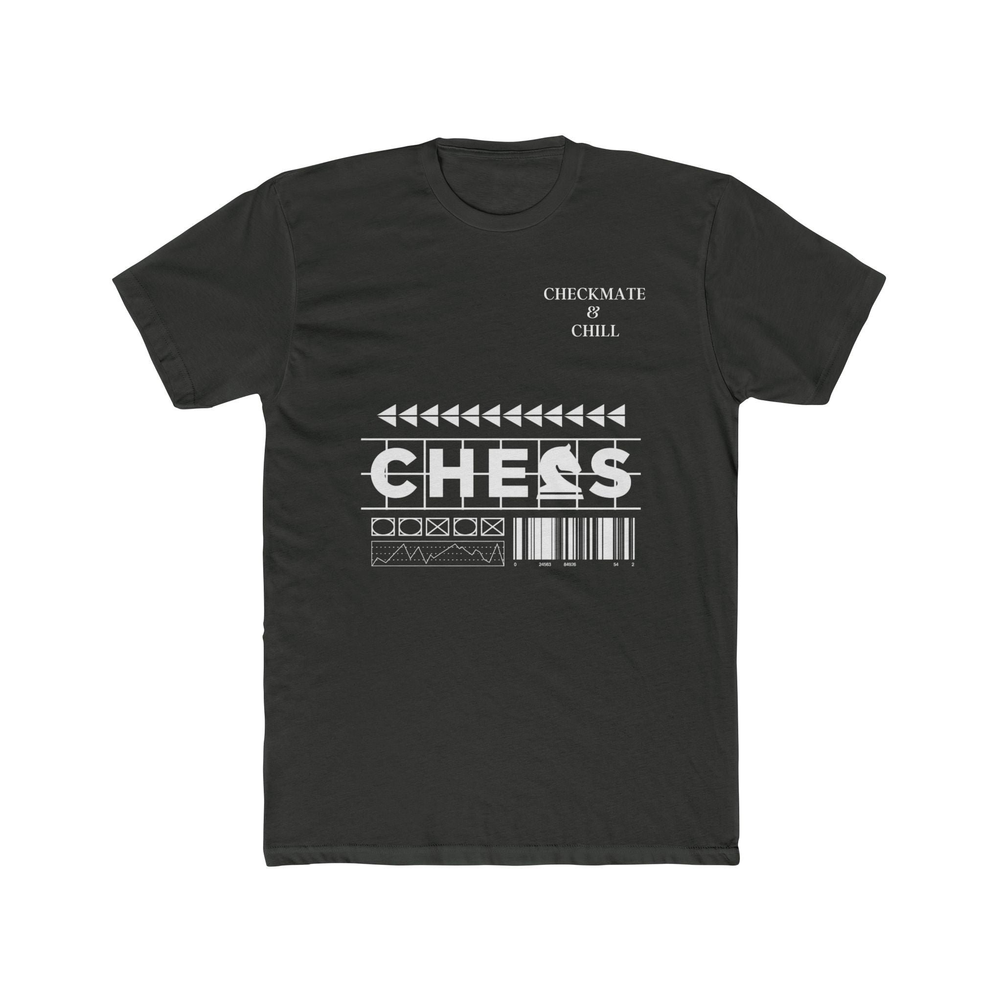 Chess Themed Unisex Cotton Crew Tee - Checkmate & Chill 