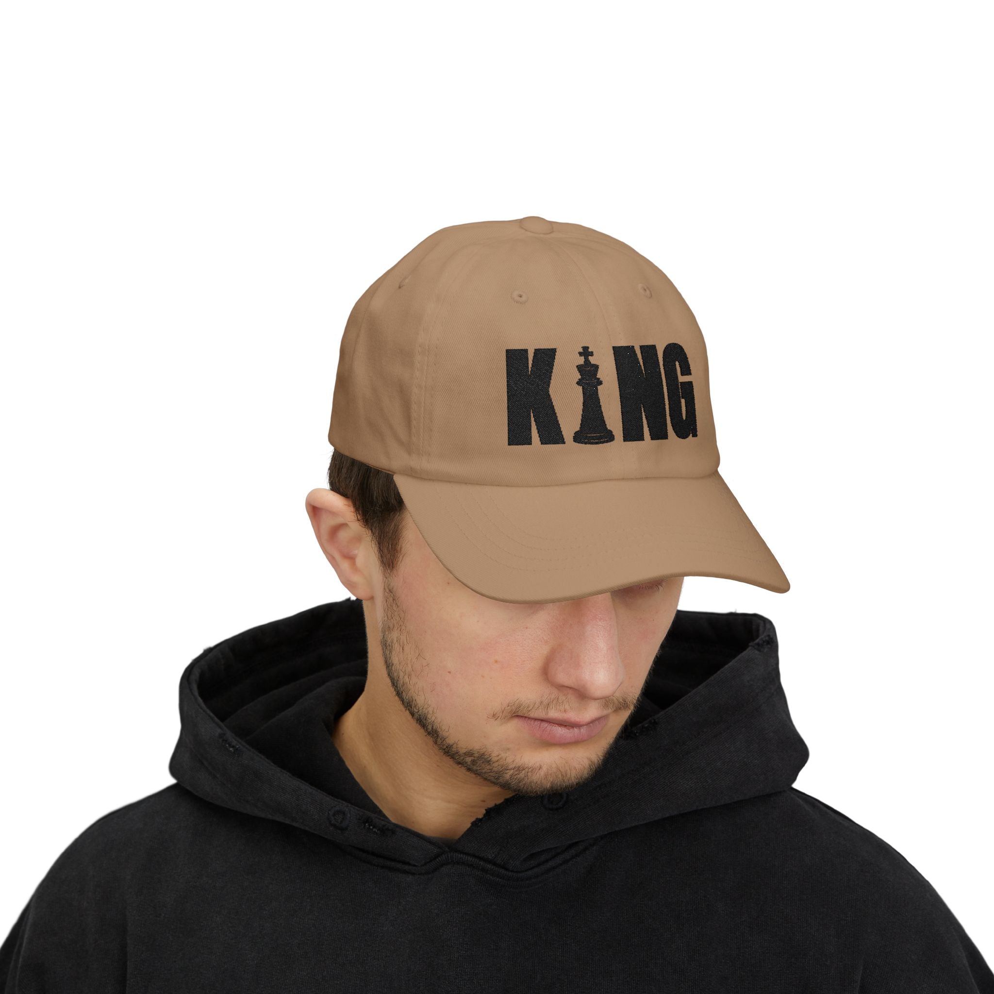 KING Embroidered Dad Cap - Checkmate & Chill 