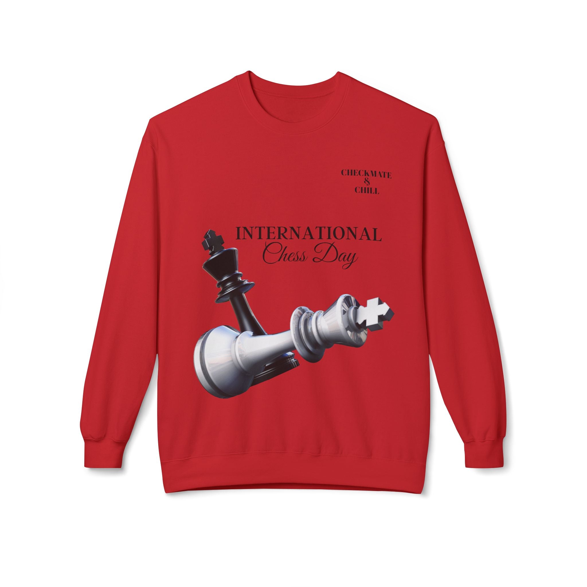 Chess Day Sweatshirt | Unisex Crewneck for Chess Lovers - Checkmate & Chill 