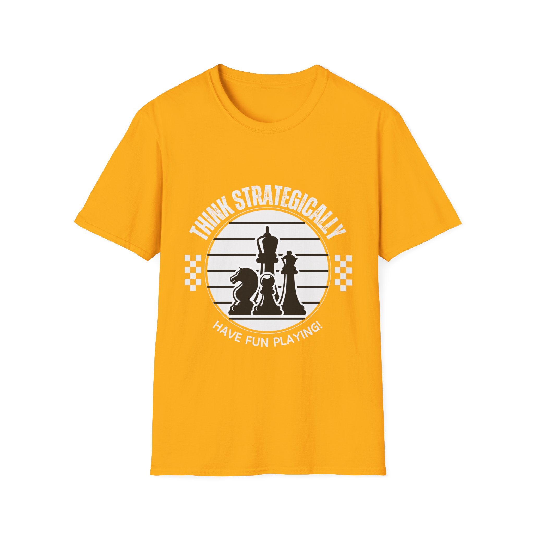 Chess Strategy Unisex Softstyle T-Shirt - Checkmate & Chill 