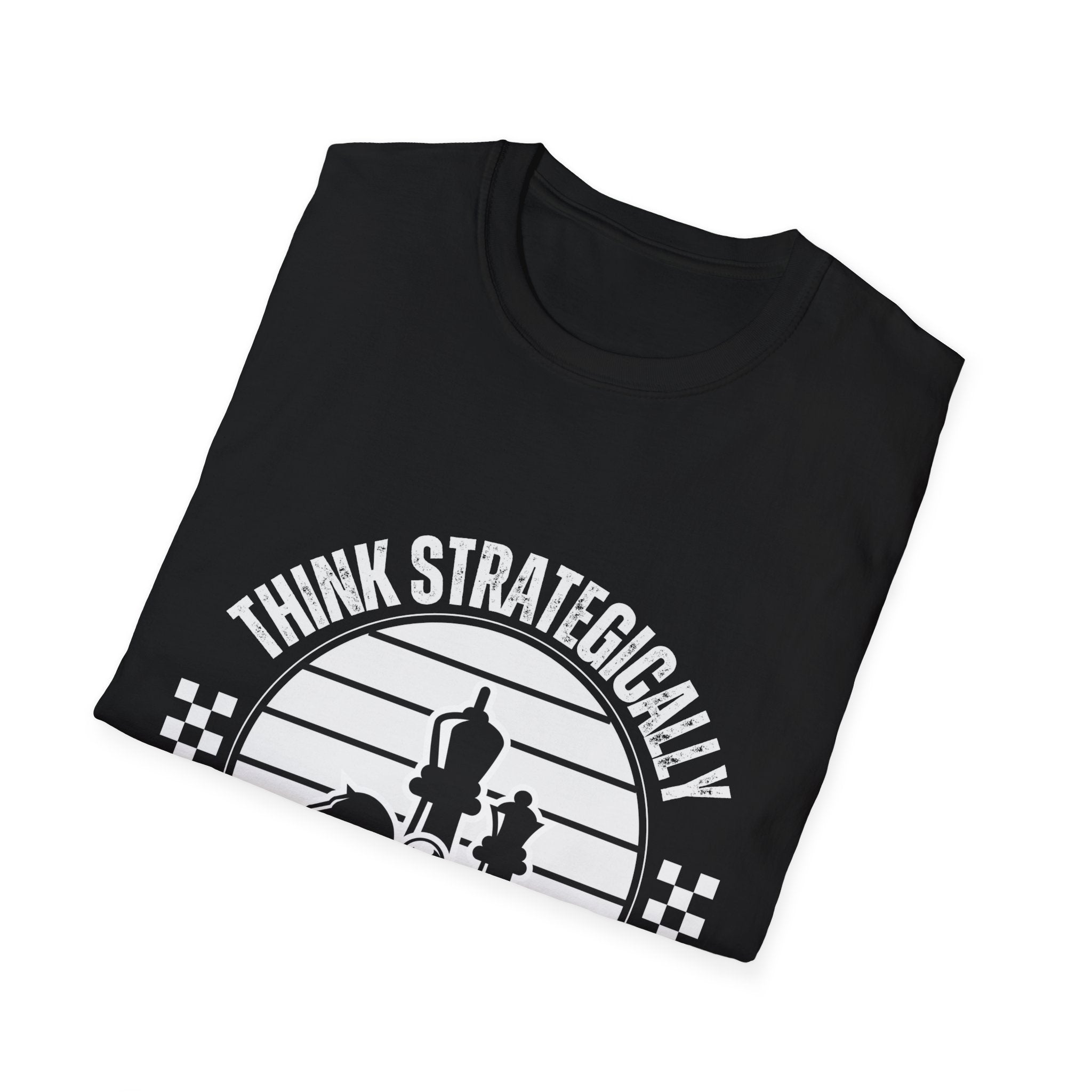 Chess Strategy Unisex Softstyle T-Shirt - Checkmate & Chill 
