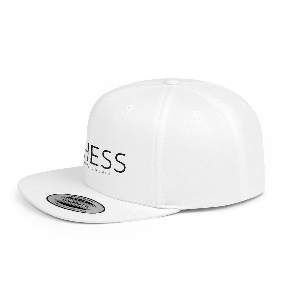 Flat Bill Snapback Hat - Stylish Casual Cap for Everyday Wear - Checkmate & Chill 