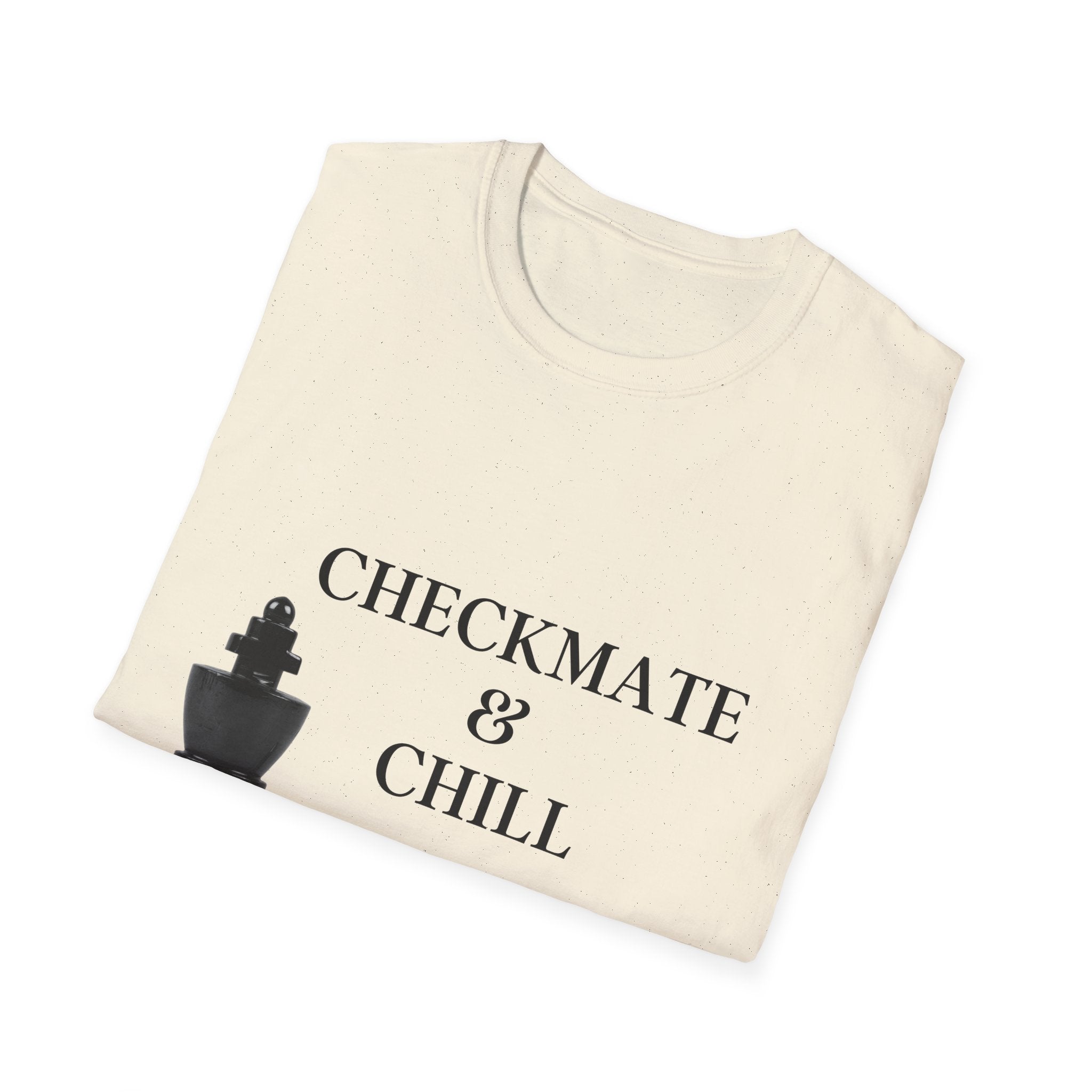 Checkmate & Chill Unisex Softstyle T-Shirt, Chess Gift