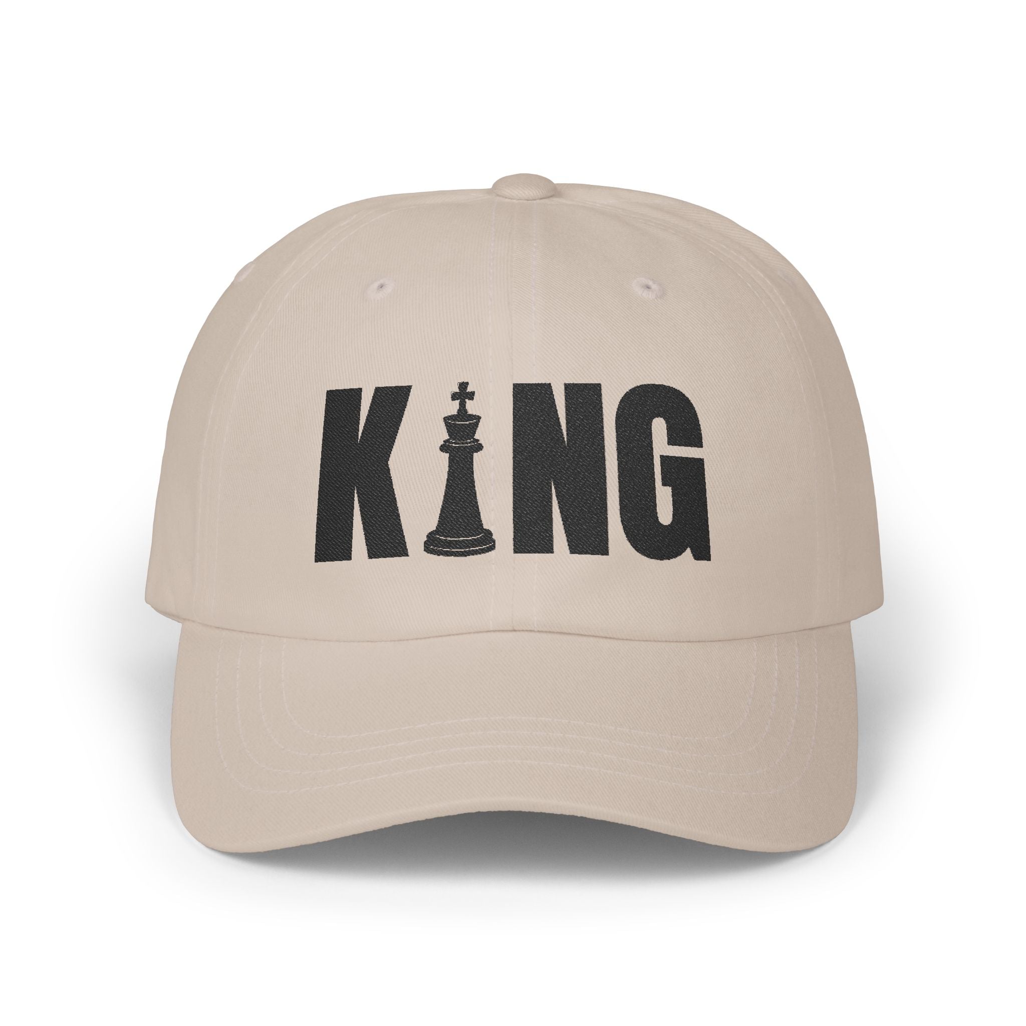KING Embroidered Dad Cap - Checkmate & Chill 