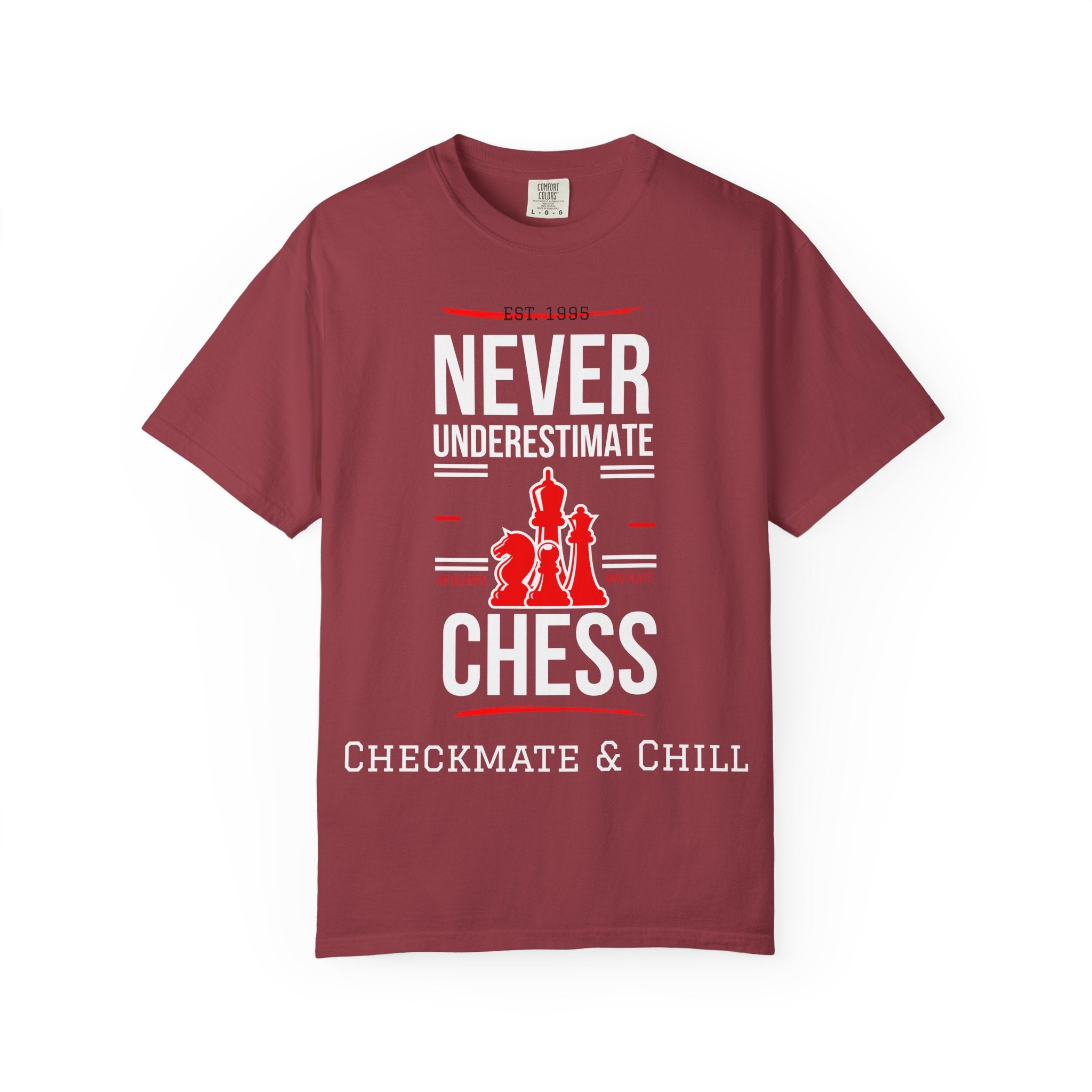 Garment-Dyed T-shirt for Fashionable Comfort and Style - Checkmate & Chill 