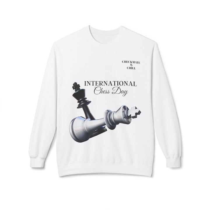 Chess Day Sweatshirt | Unisex Crewneck for Chess Lovers - Checkmate & Chill 