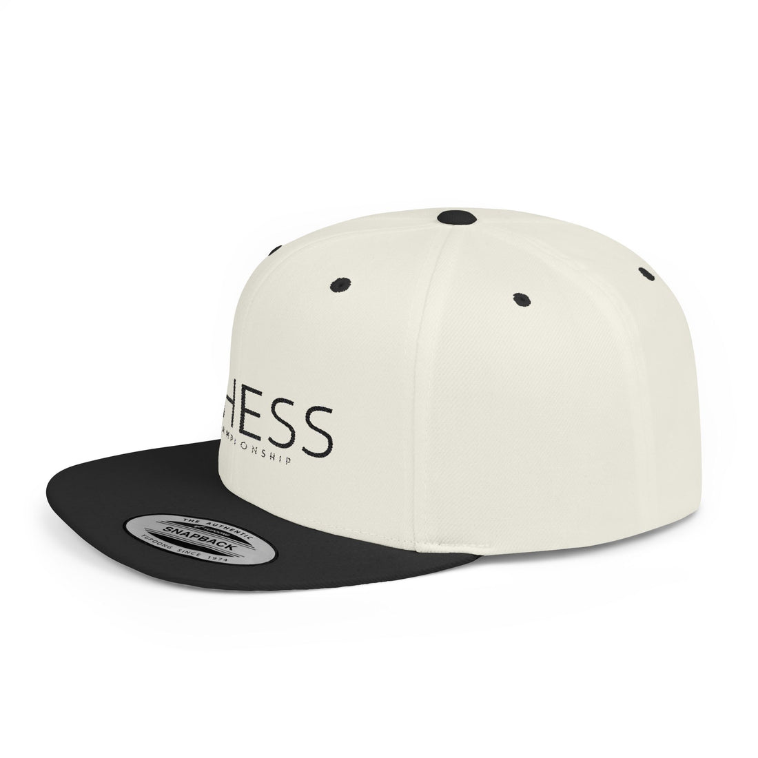 Flat Bill Snapback Hat - Stylish Casual Cap for Everyday Wear - Checkmate & Chill 