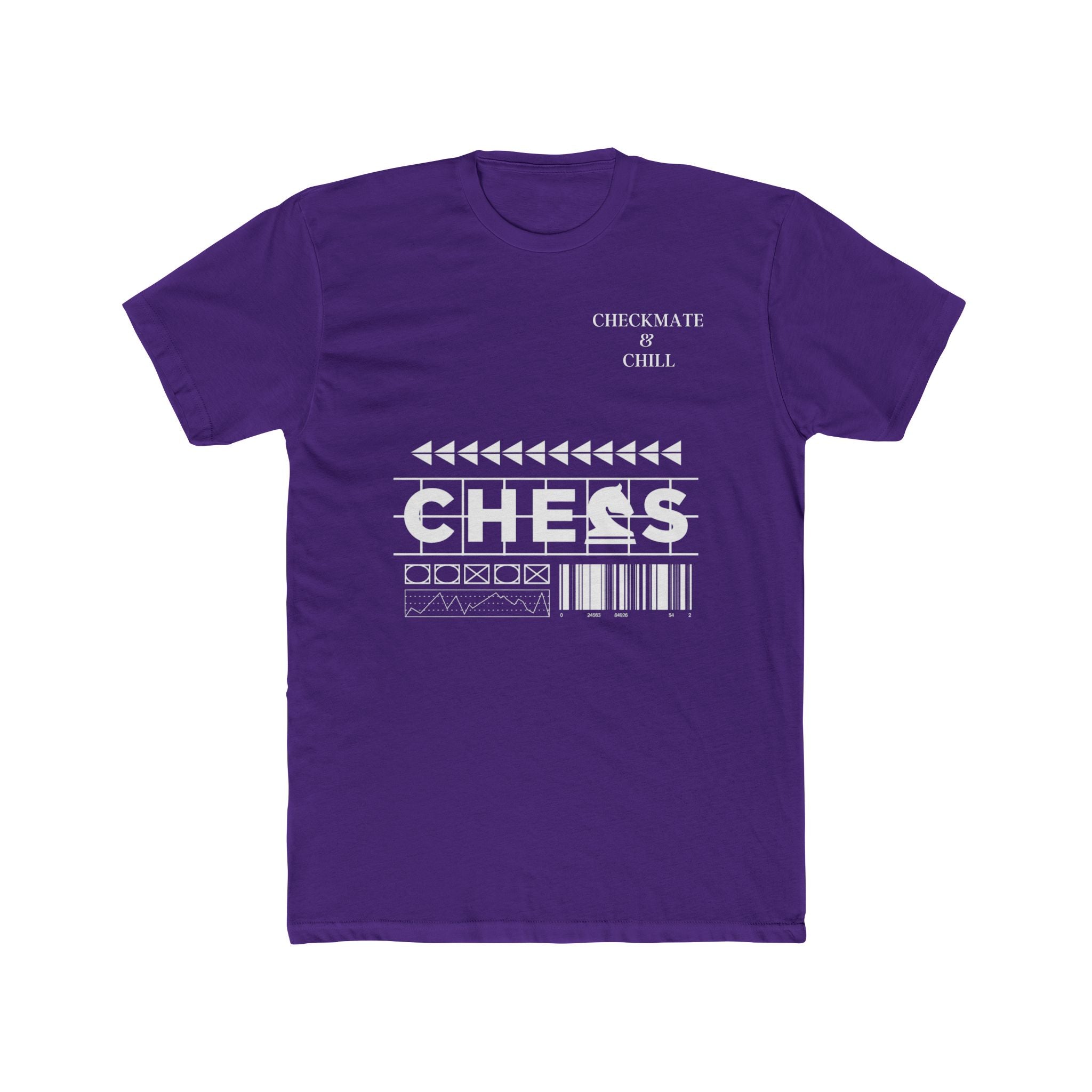 Chess Themed Unisex Cotton Crew Tee - Checkmate & Chill 