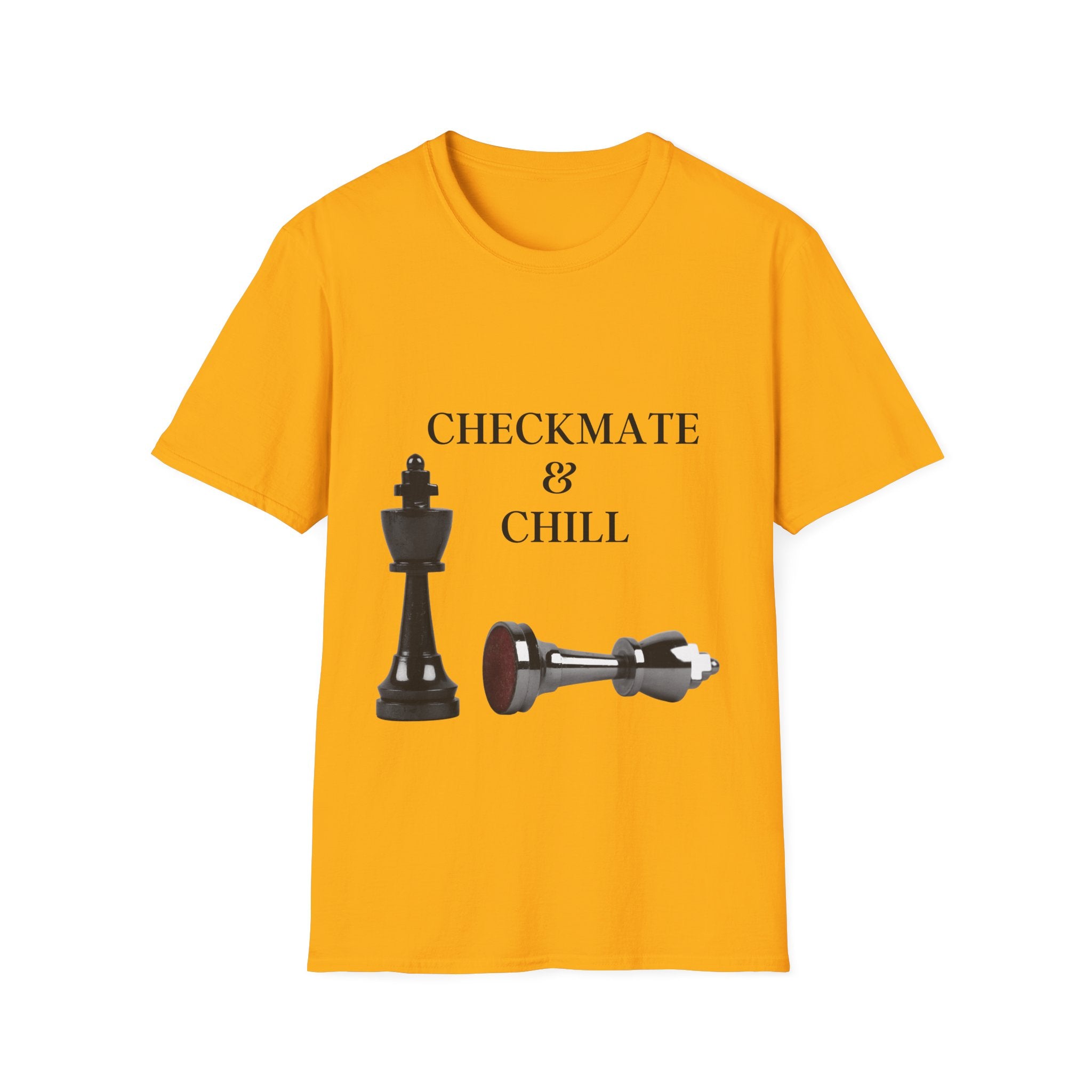 Checkmate & Chill Unisex Softstyle T-Shirt, Chess Gift - Checkmate & Chill 