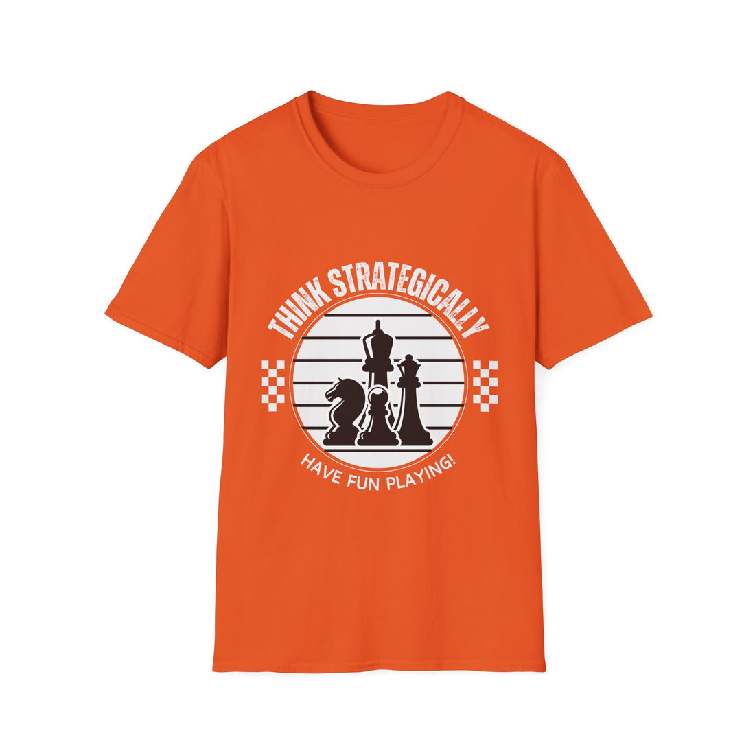 Chess Strategy Unisex Softstyle T-Shirt - Checkmate & Chill 