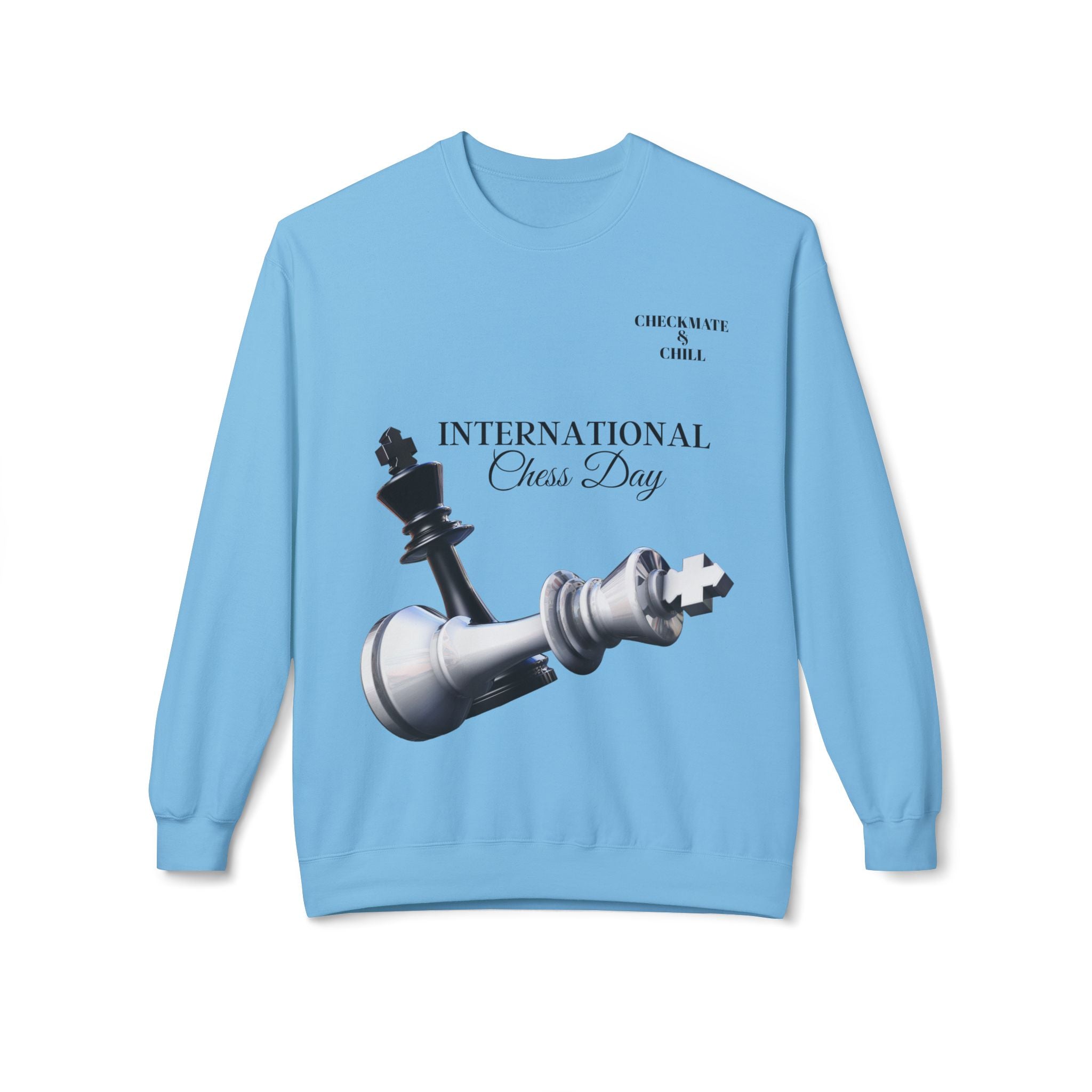 Chess Day Sweatshirt | Unisex Crewneck for Chess Lovers - Checkmate & Chill 