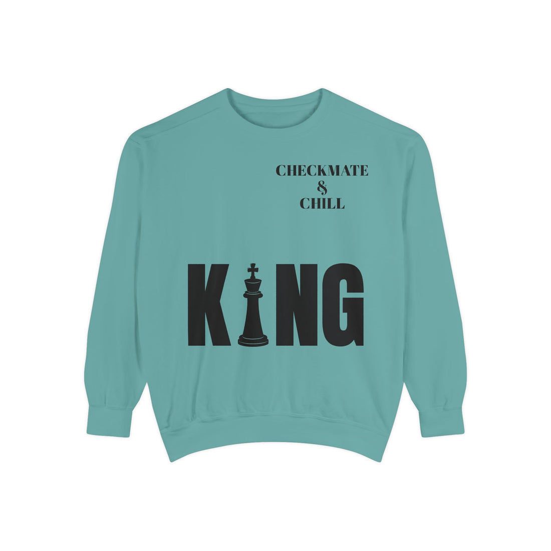 Chess Enthusiast Sweatshirt with Playful Design - Checkmate & Chill 