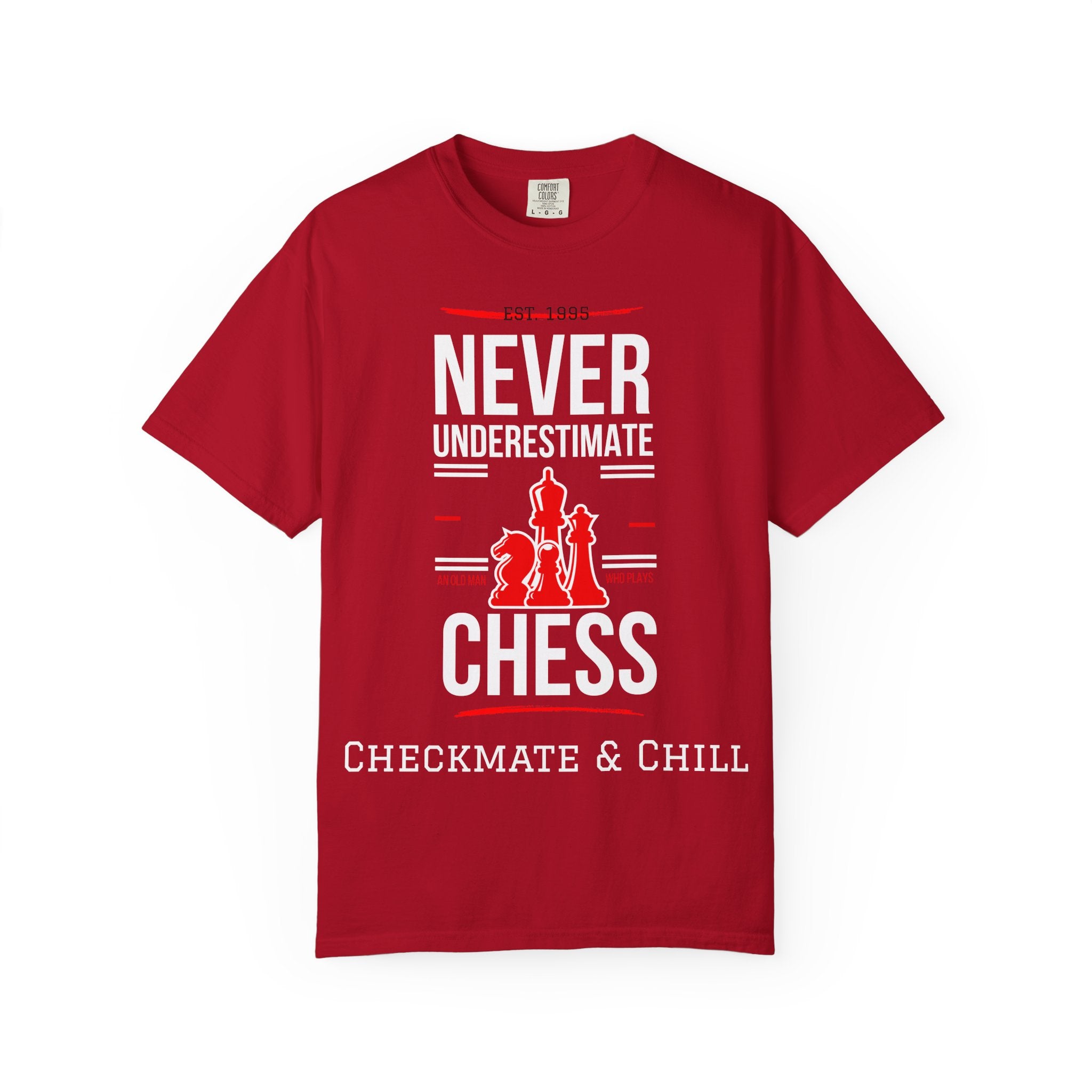 Garment-Dyed T-shirt for Fashionable Comfort and Style - Checkmate & Chill 