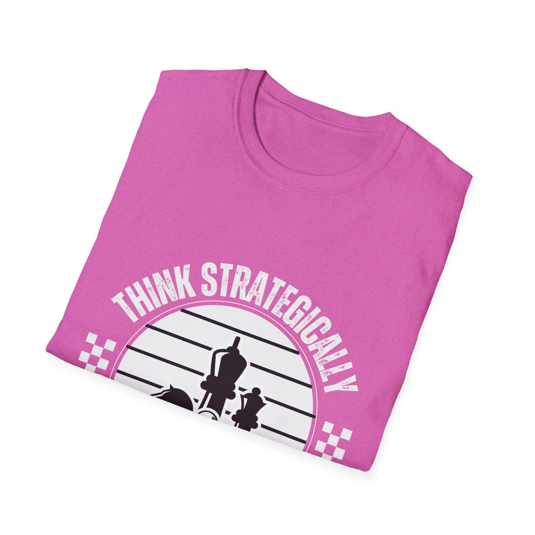 Chess Strategy Unisex Softstyle T-Shirt - Checkmate & Chill 