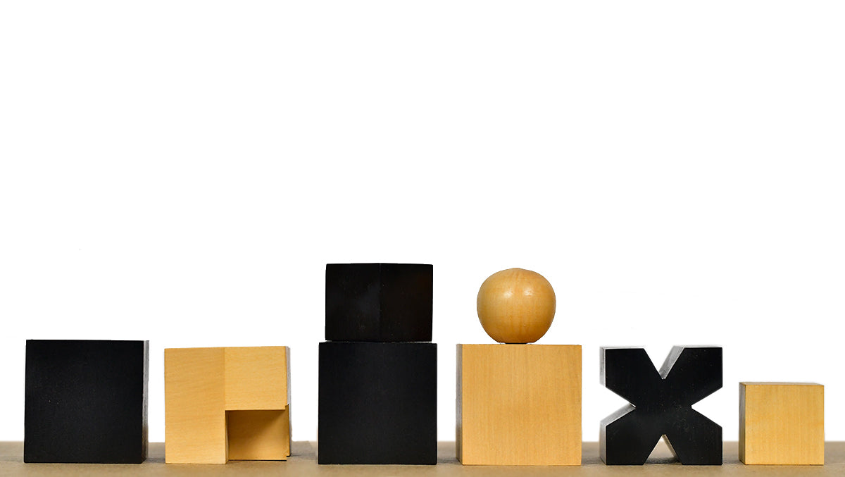 Josef Hartwig Bauhaus Chess Pieces (1924 Design) – 1.9” King