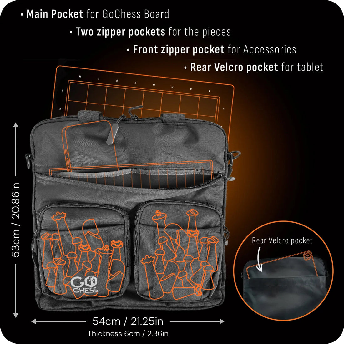 Deluxe GoChess Lite / XR Storing Bag – Premium Protective Travel Case