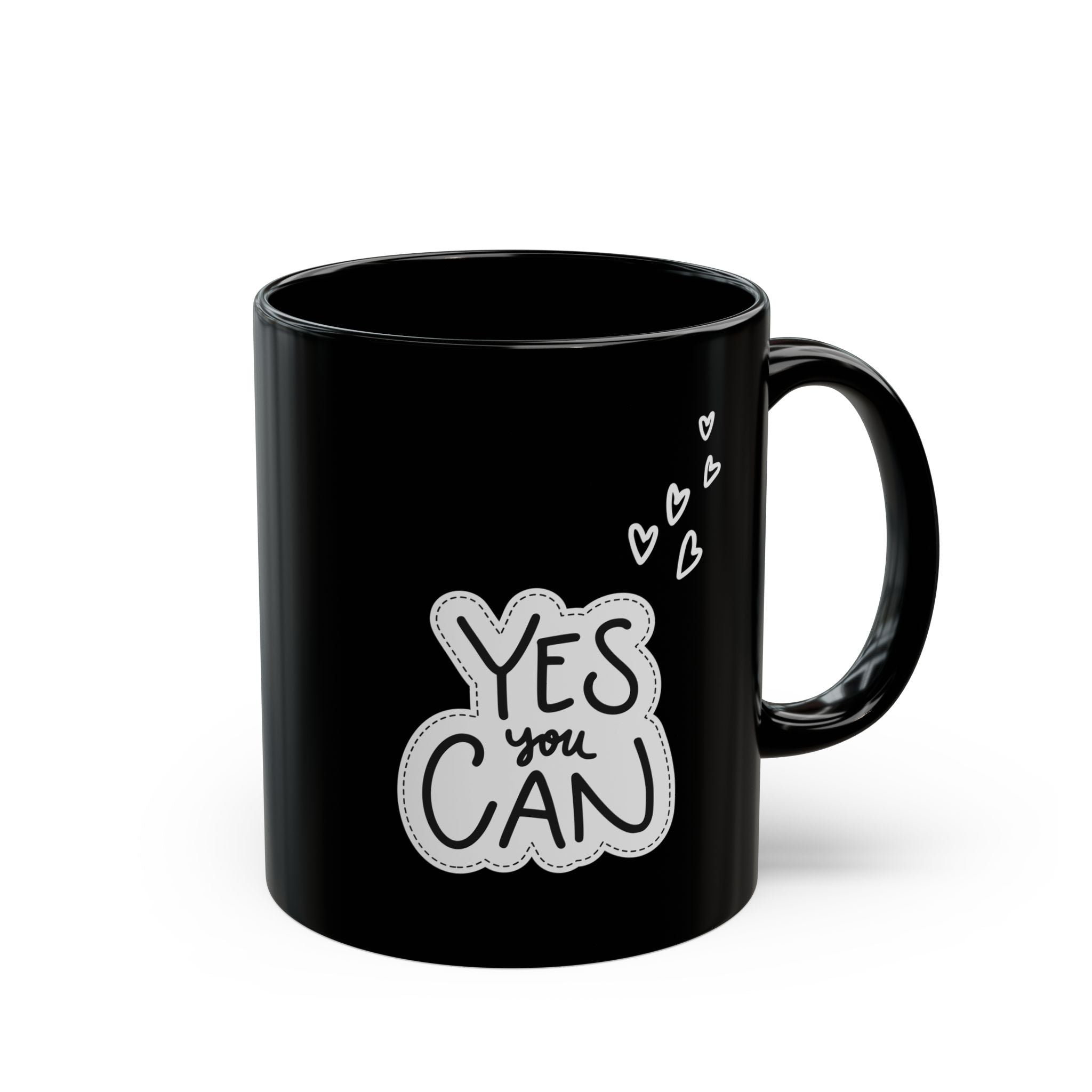 Inspirational Coffee Mug - Yes You Can, Motivational Drinkware - Checkmate & Chill 