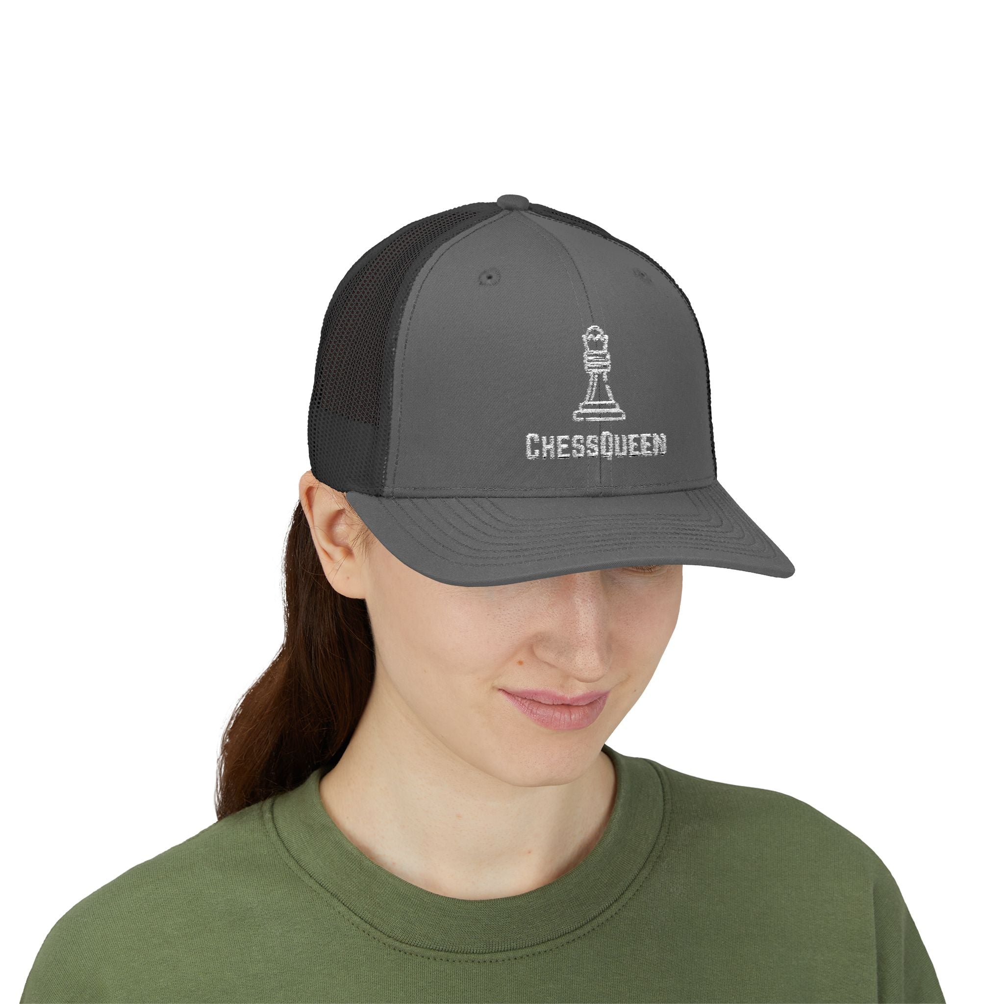 Chess Queen Snapback Trucker Cap - Checkmate & Chill 