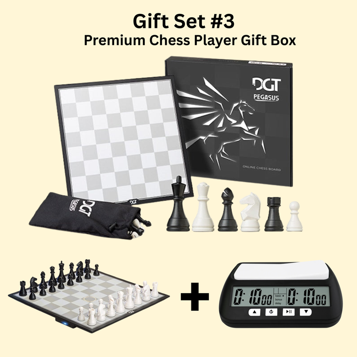 Electronic LED Chessboard + Wooden Board Luxury Gift Set