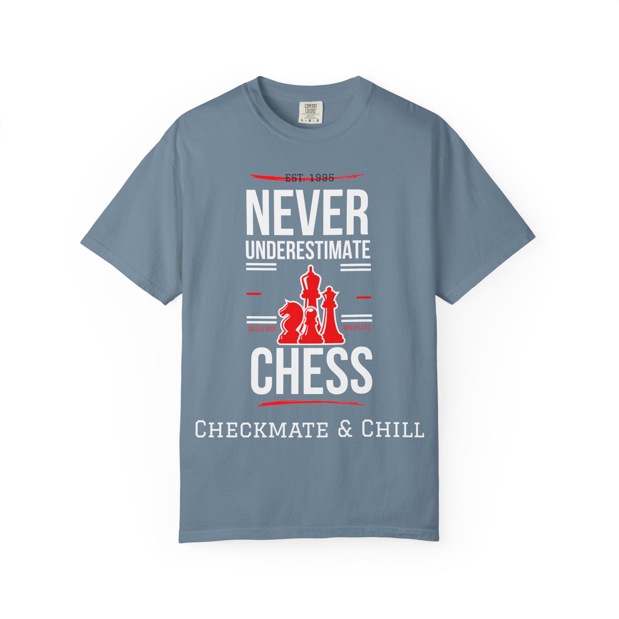 Garment-Dyed T-shirt for Fashionable Comfort and Style - Checkmate & Chill 