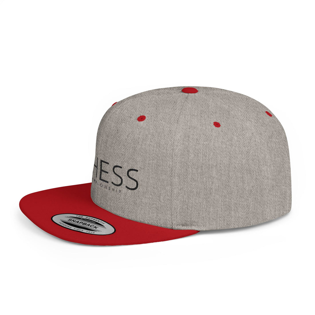 Flat Bill Snapback Hat - Stylish Casual Cap for Everyday Wear - Checkmate & Chill 
