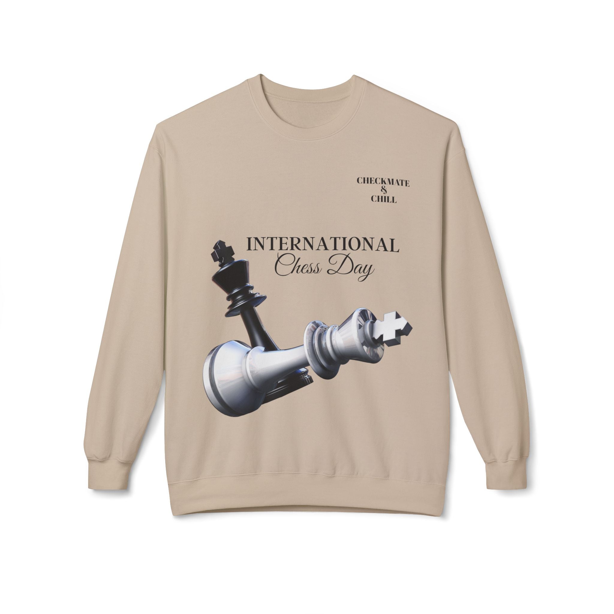 Chess Day Sweatshirt | Unisex Crewneck for Chess Lovers - Checkmate & Chill 