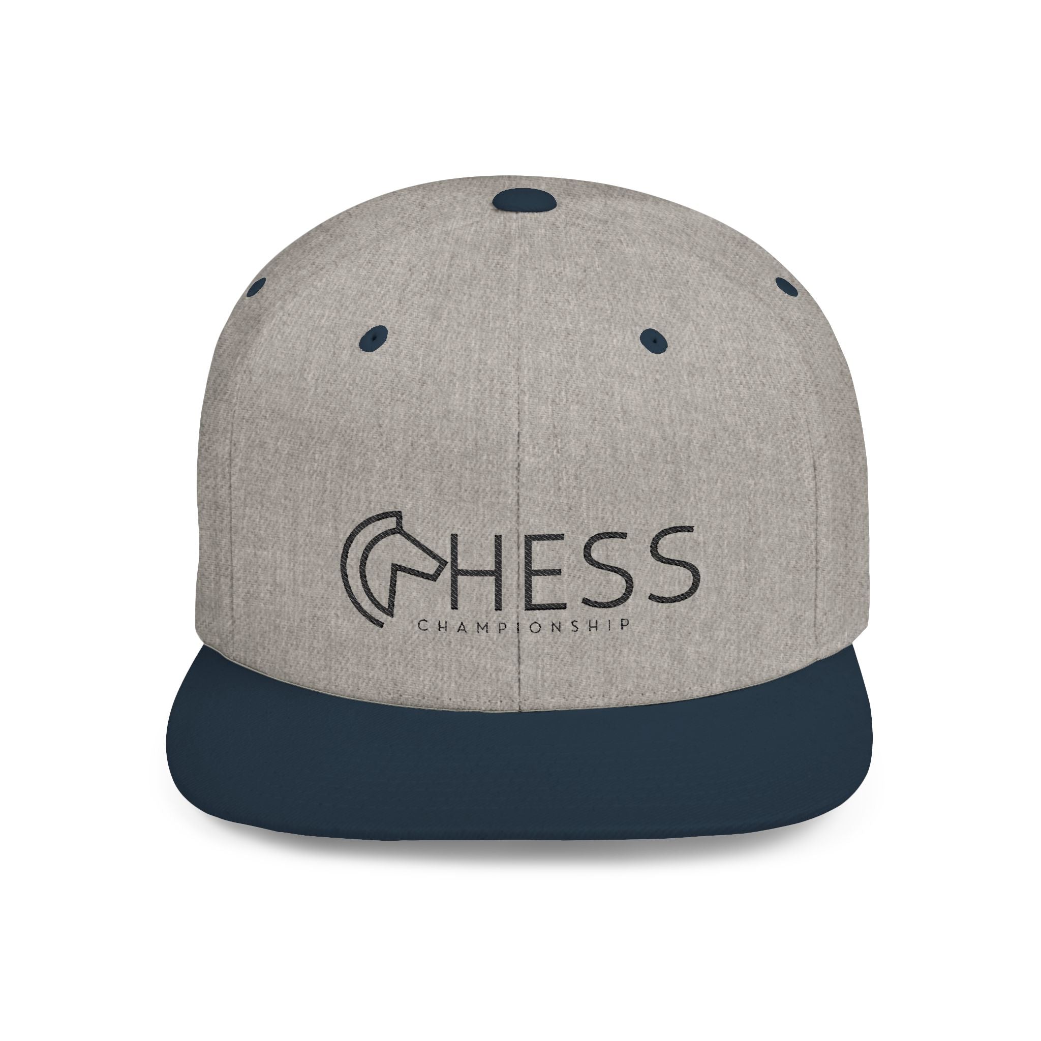 Flat Bill Snapback Hat - Stylish Casual Cap for Everyday Wear - Checkmate & Chill 