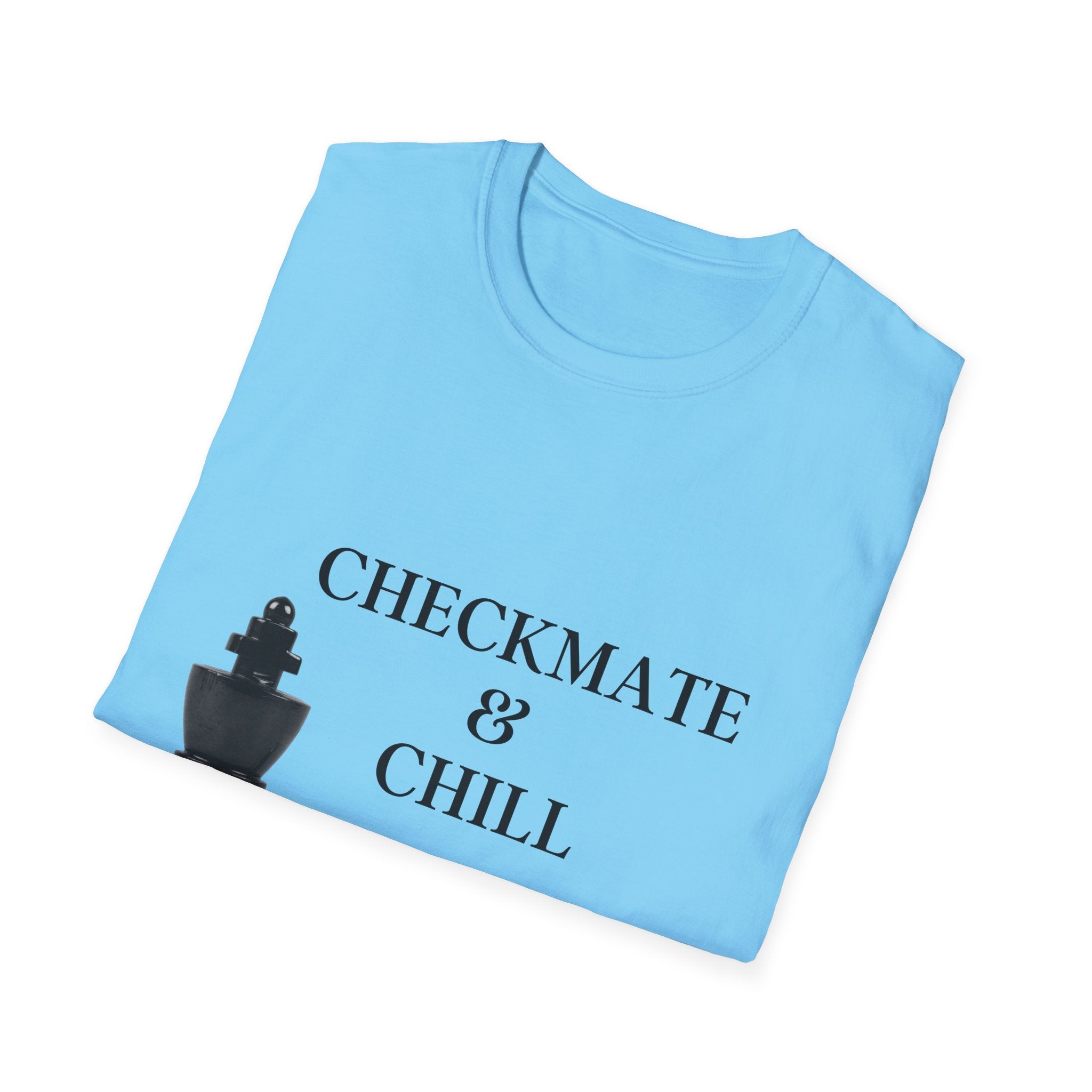 Checkmate & Chill Unisex Softstyle T-Shirt, Chess Gift