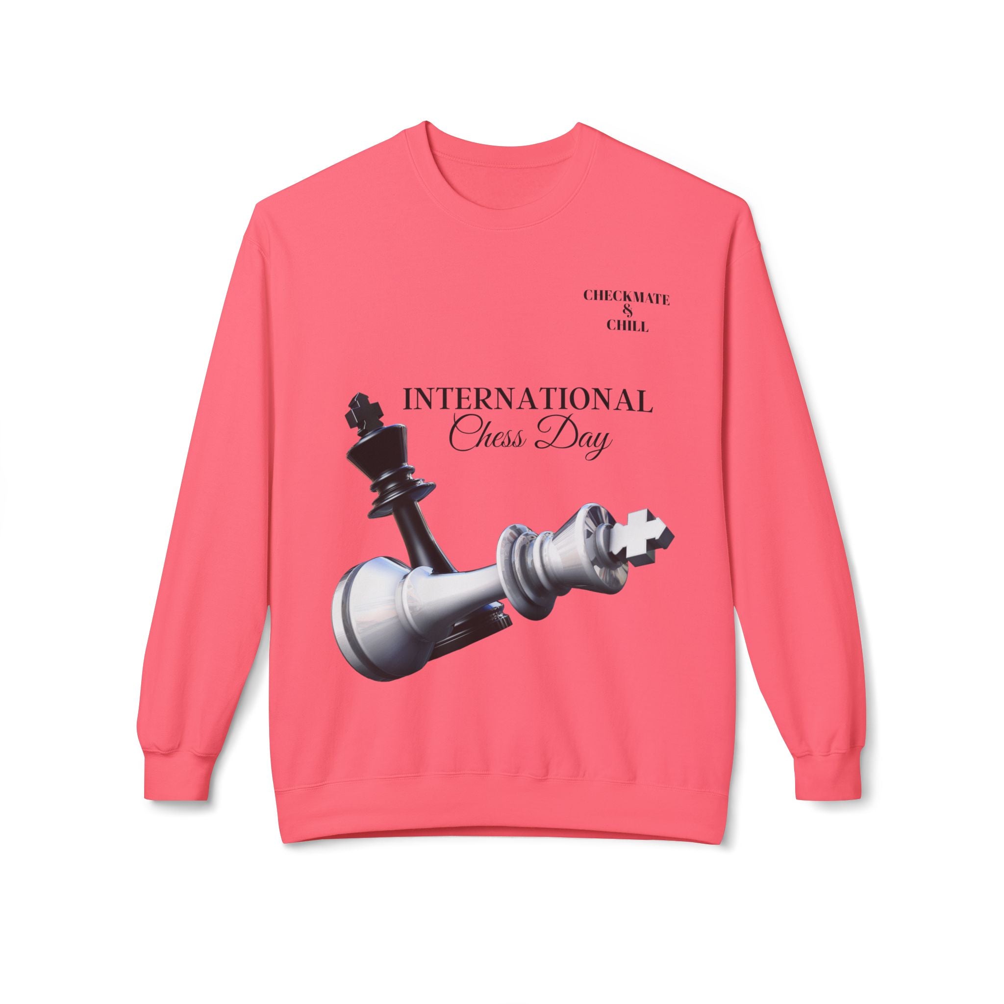 Chess Day Sweatshirt | Unisex Crewneck for Chess Lovers - Checkmate & Chill 