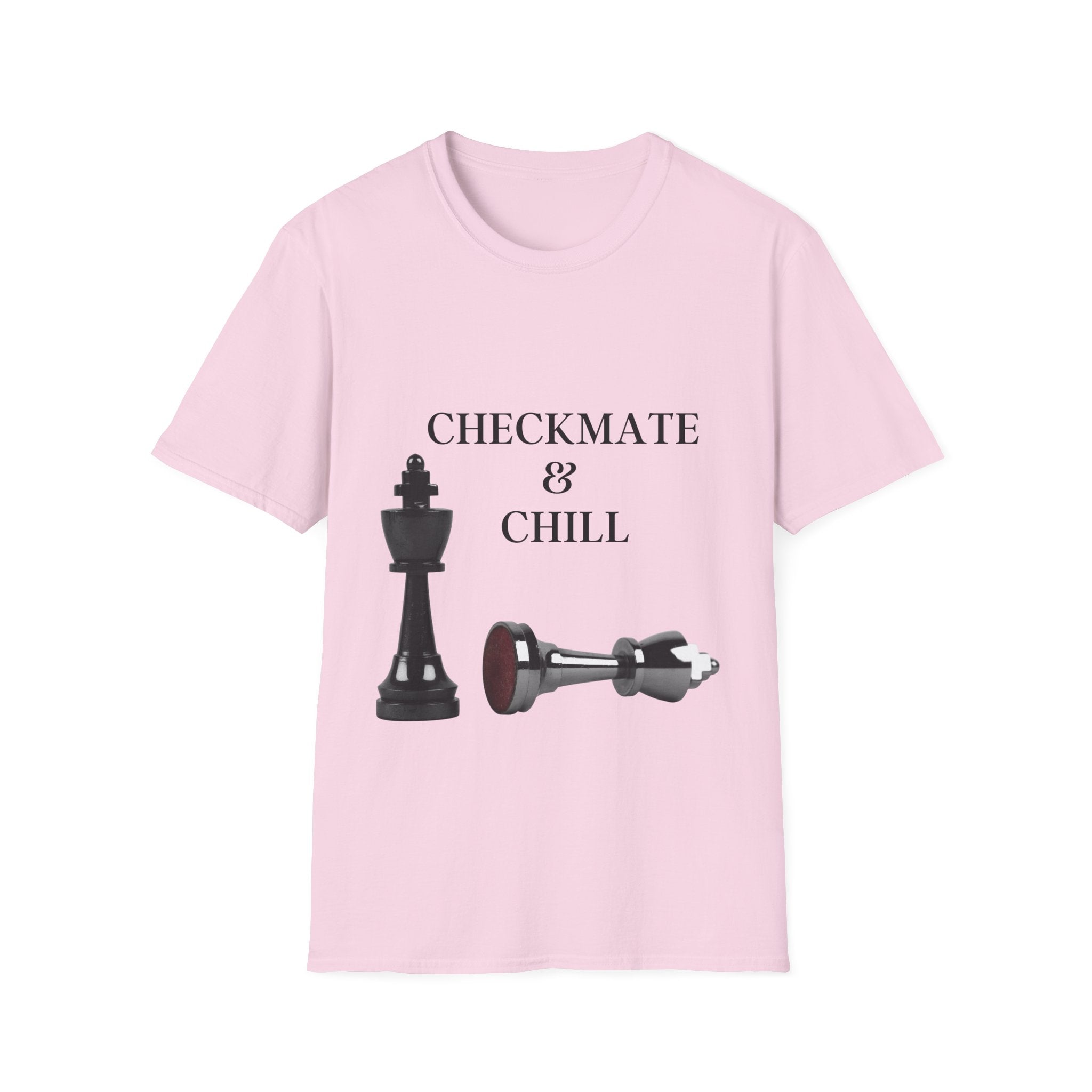 Checkmate & Chill Unisex Softstyle T-Shirt, Chess Gift - Checkmate & Chill 