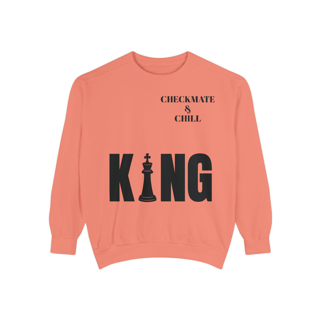 Chess Enthusiast Sweatshirt with Playful Design - Checkmate & Chill 
