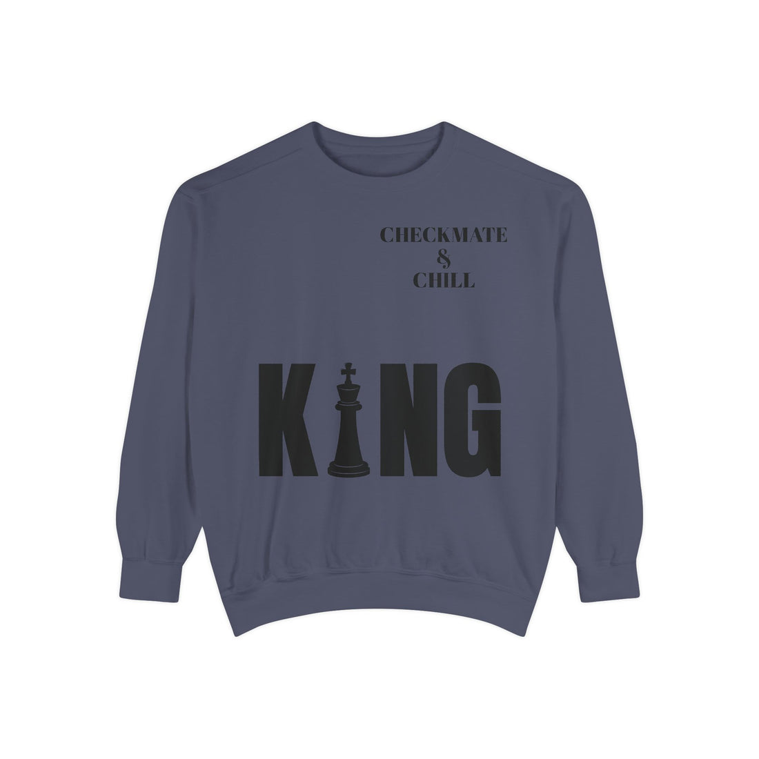 Chess Enthusiast Sweatshirt with Playful Design - Checkmate & Chill 