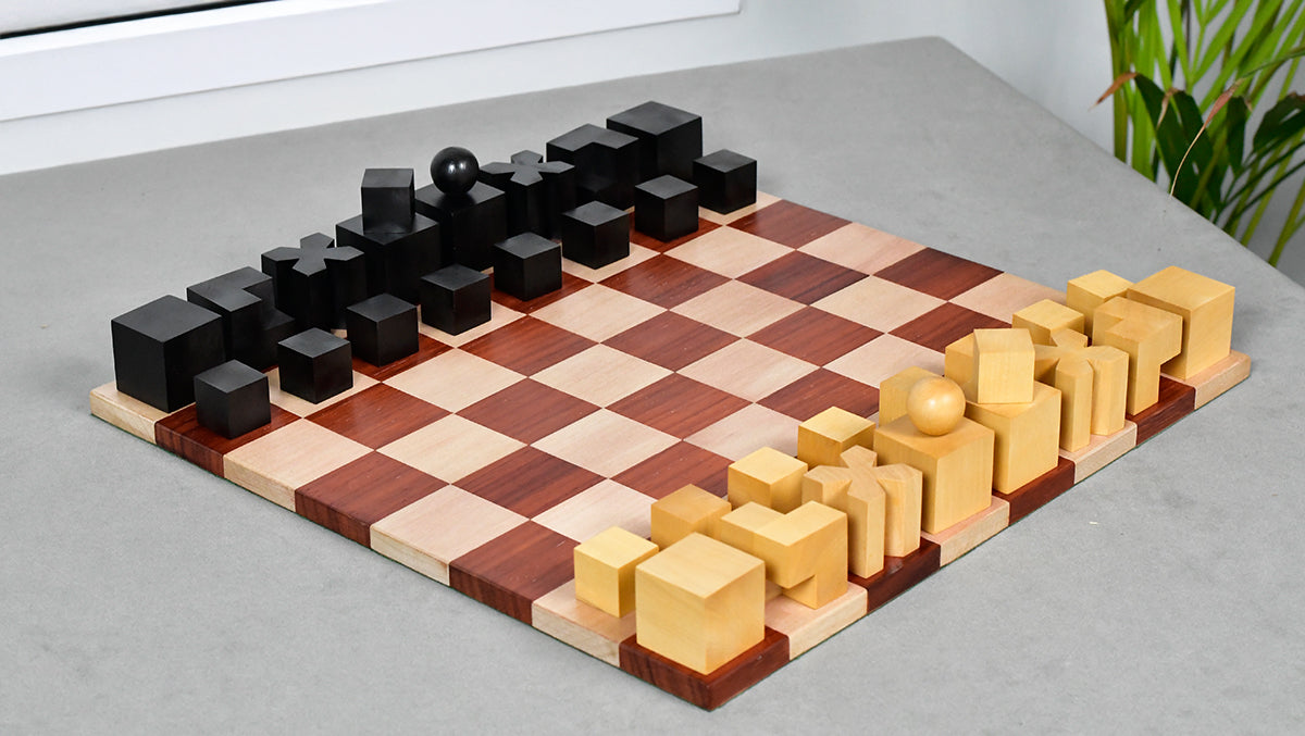 Josef Hartwig Bauhaus Chess Pieces (1924 Design) – 1.9” King
